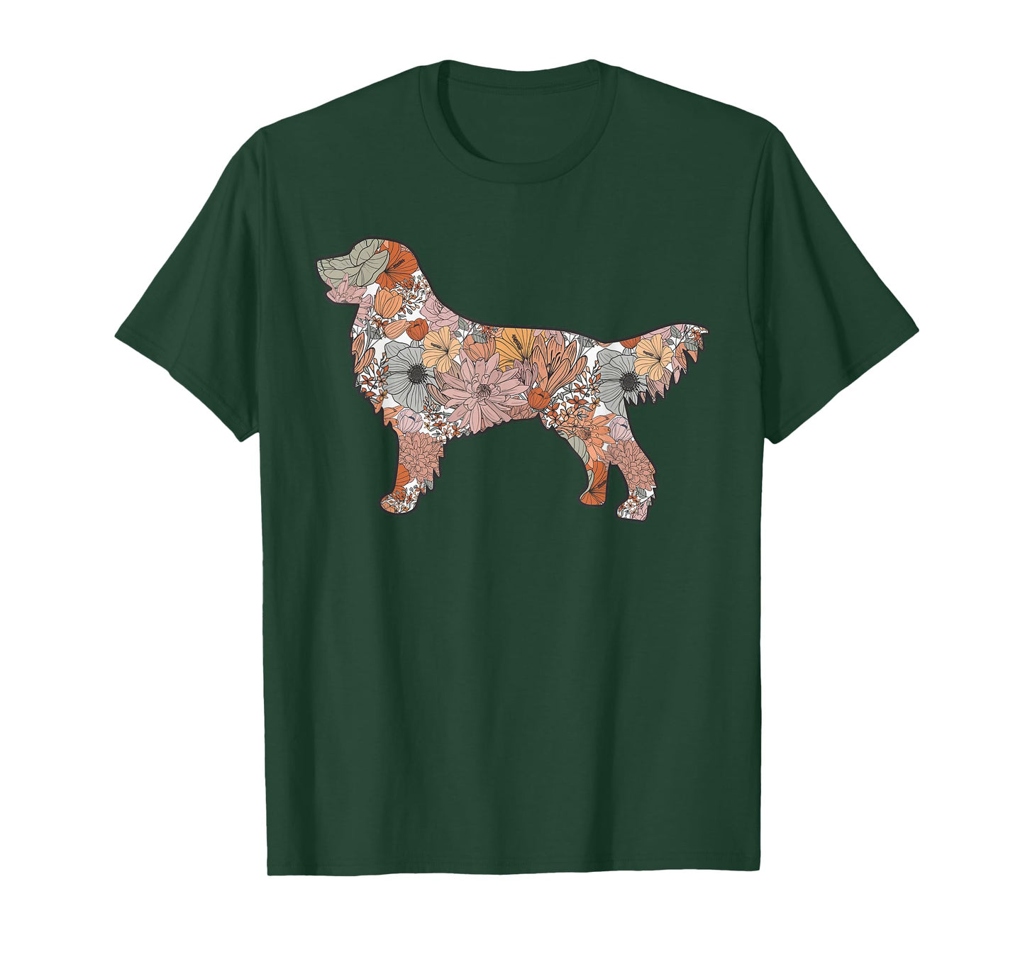 Wildflower Golden Retriever, Cute Mother's Day Golden Mom T-Shirt