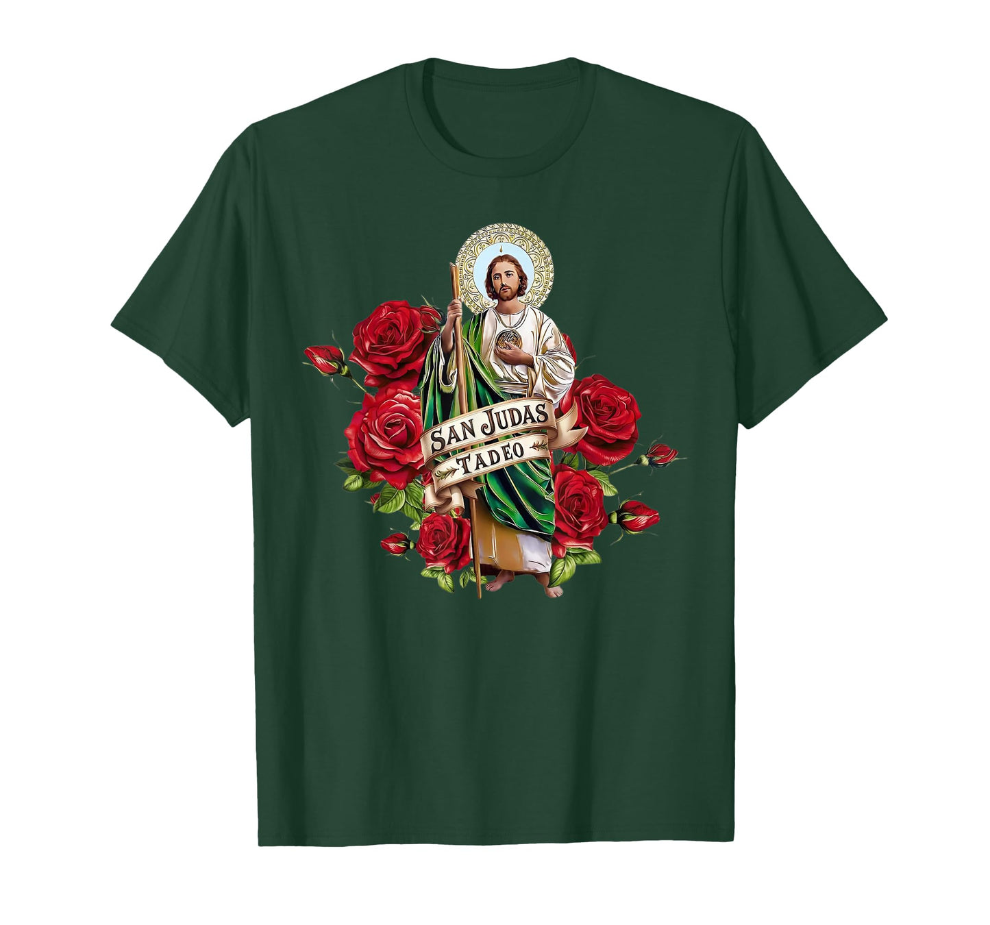 San Judas Tadeo Rose T-Shirt