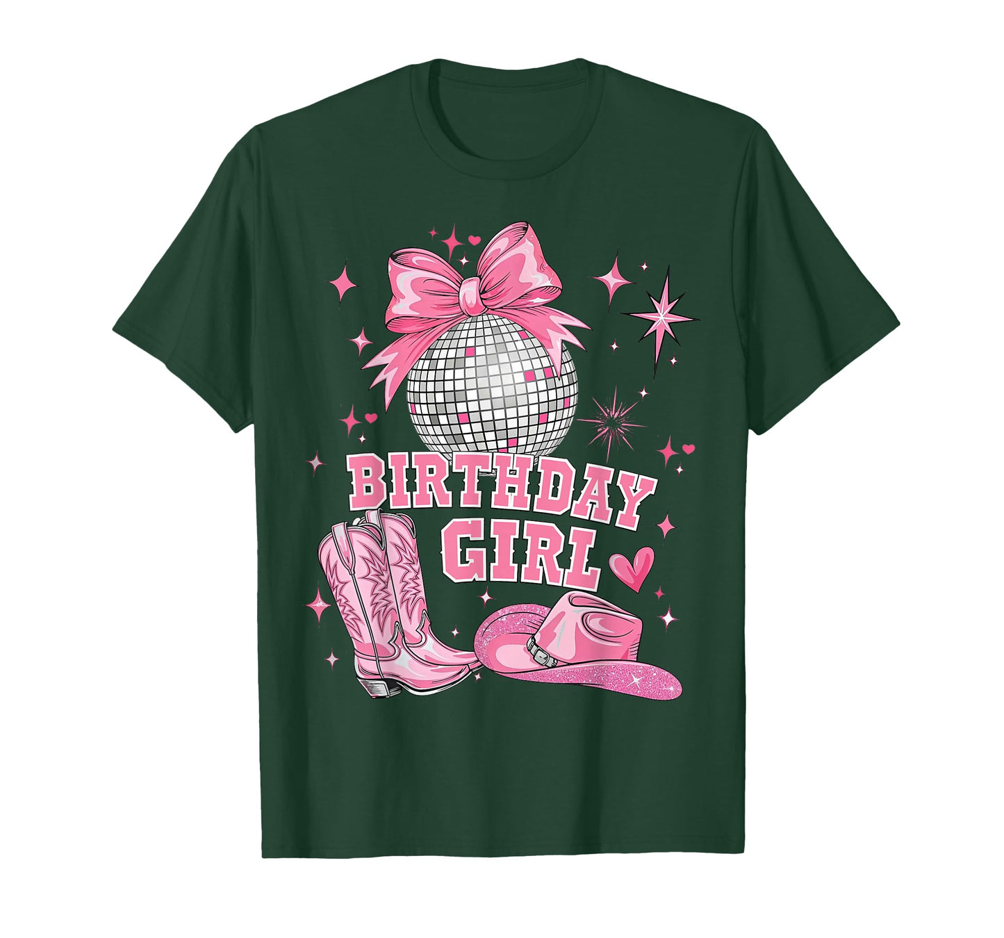 Birthday Cowgirl Western Disco Birthday Girl Party T-Shirt