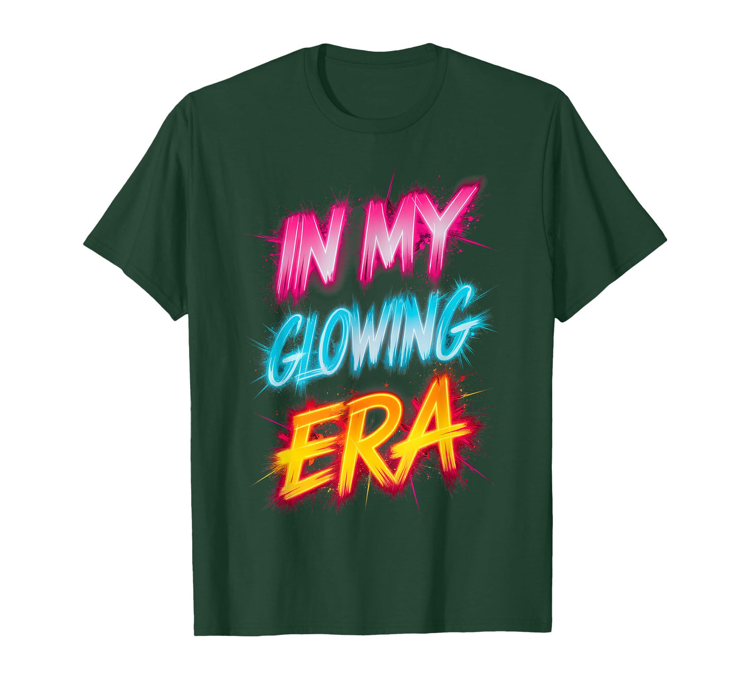 In My Glowing Era Groovy Colorful Bright T-Shirt