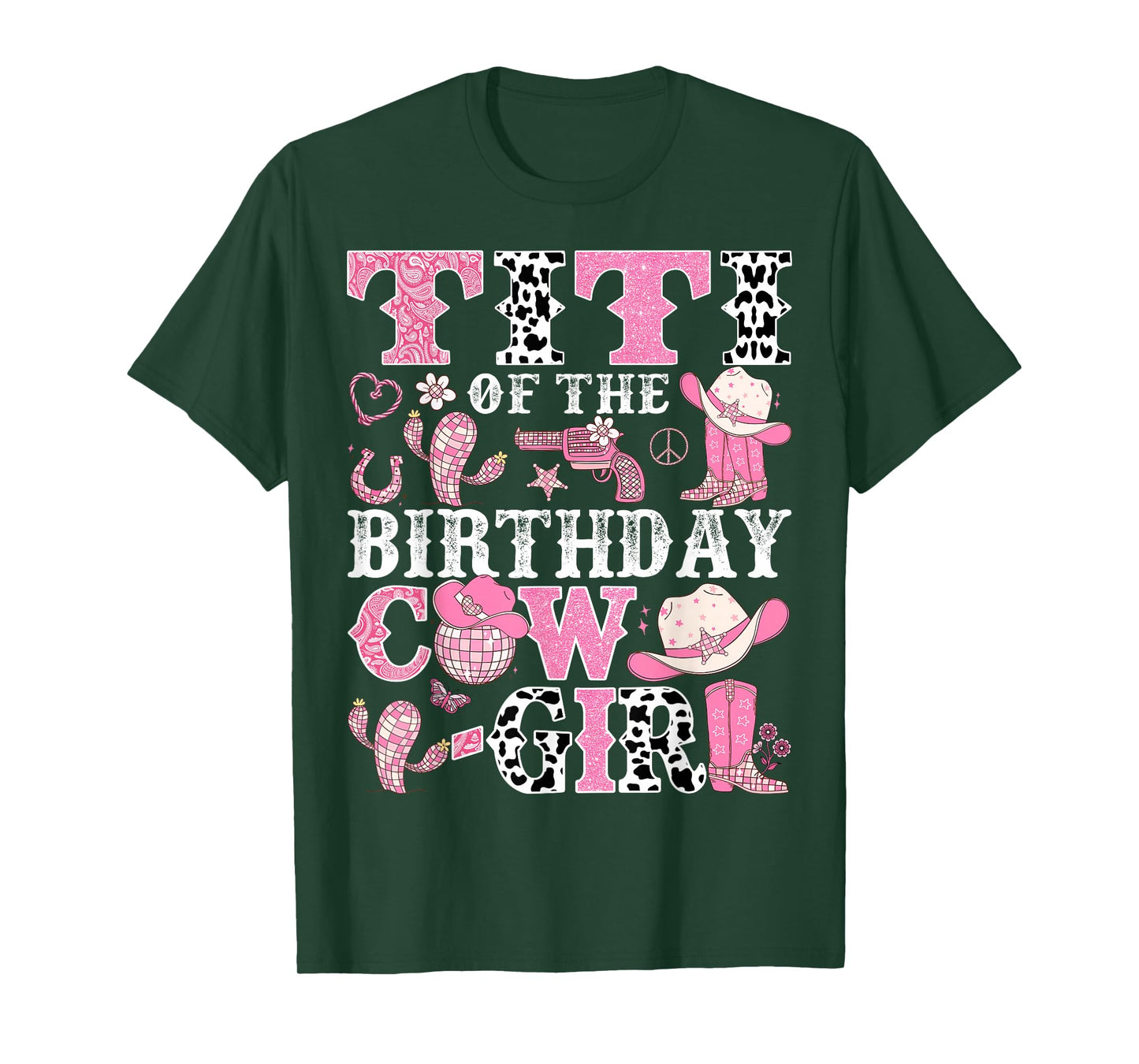 Titi Of The Birthday Cow-Girl Rodeo CowGirl Birthday T-Shirt