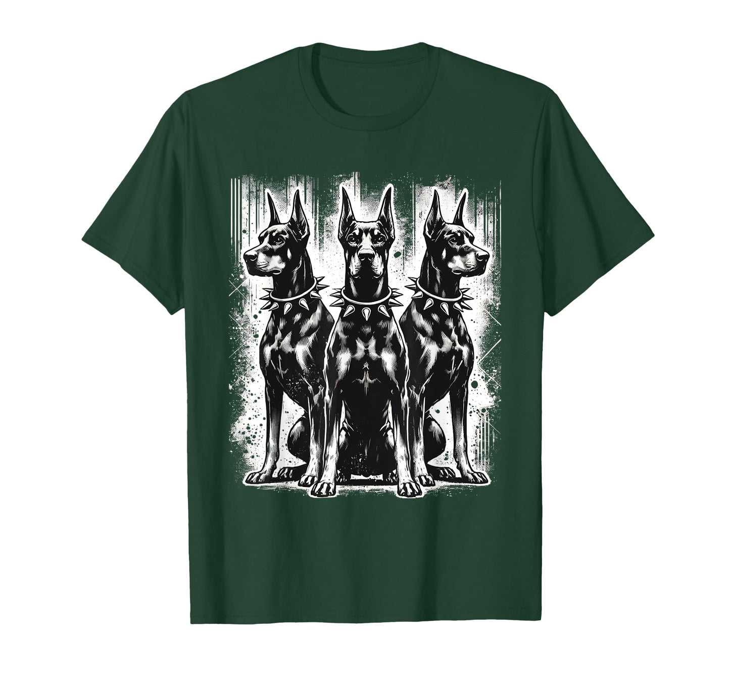 Doberman Pinscher Black and White Dog Lovers T-Shirt