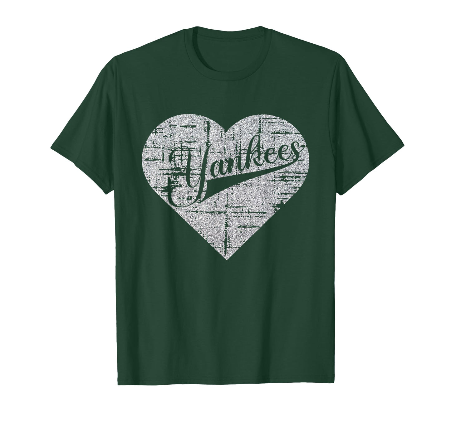Vintage Heart Yankees I Love Yankees First Name Personalized T-Shirt