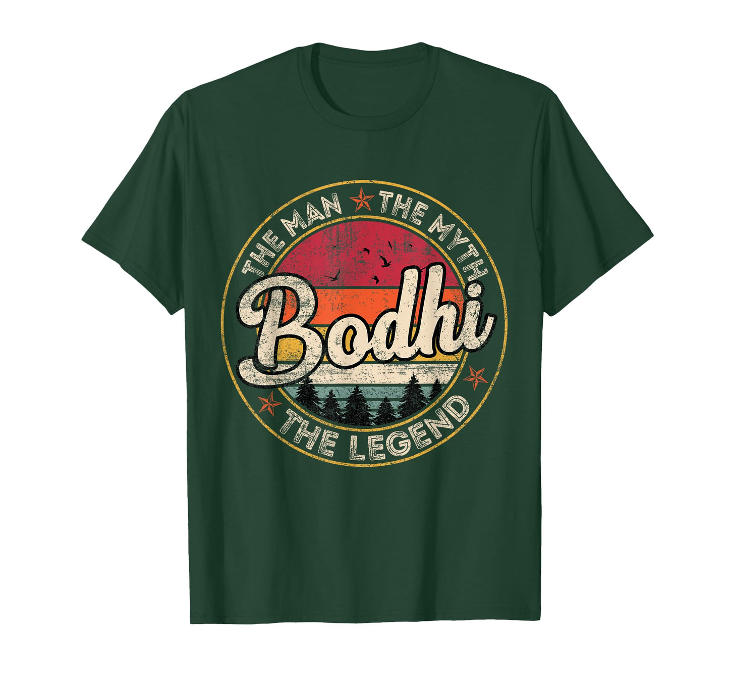 Bodhi The Man The Myth The Legend Personalized Name T-Shirt