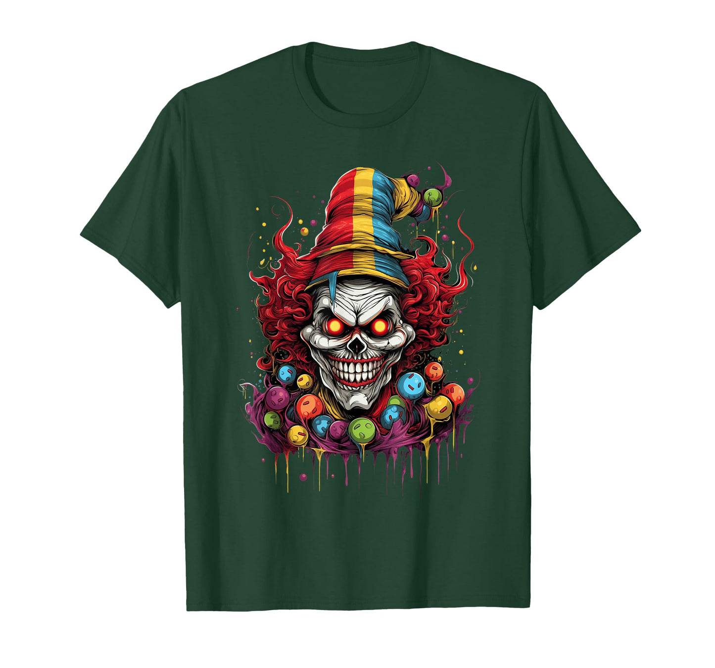 Terrifying Scary Evil Killer Clown T-Shirt