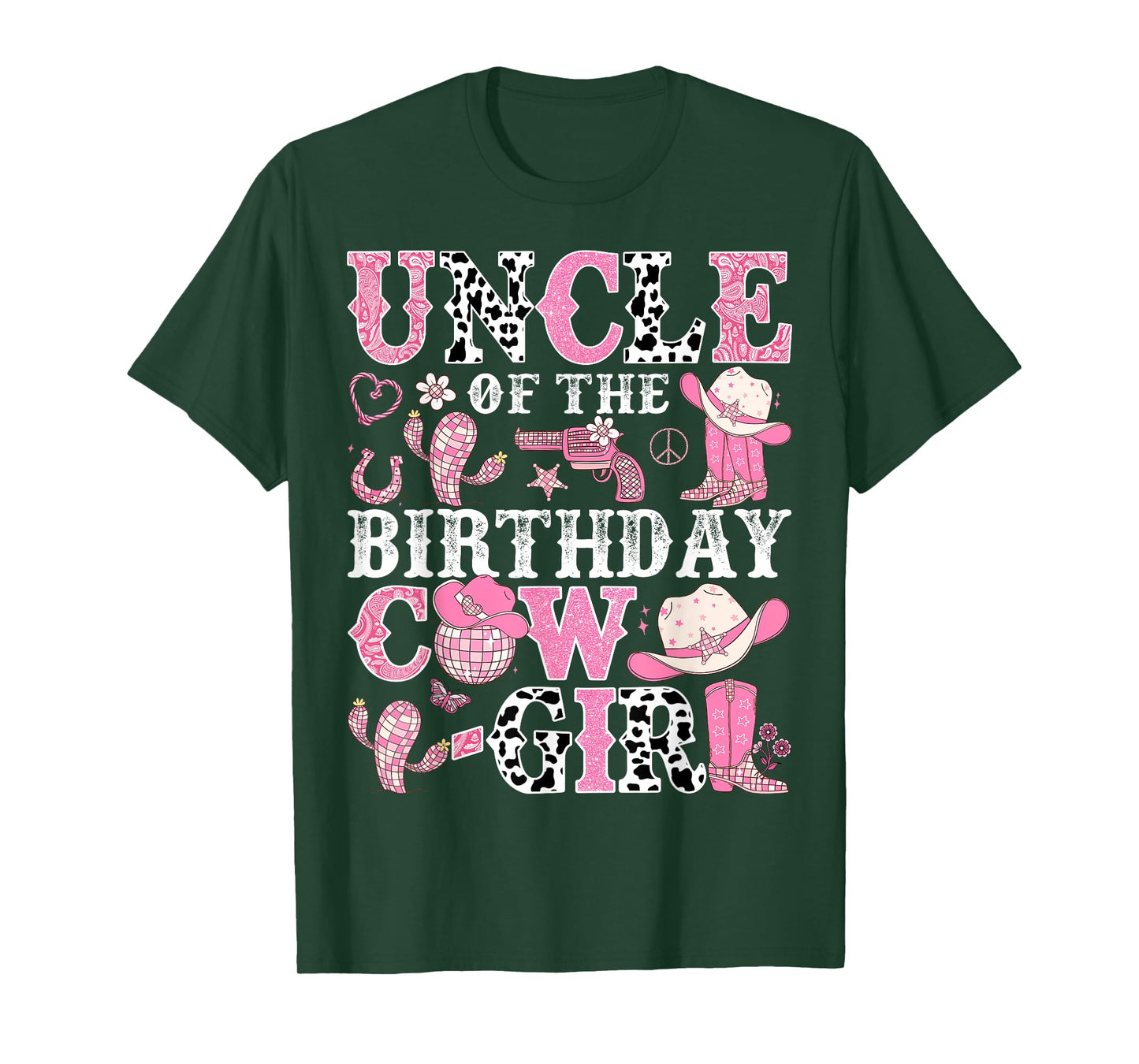 Uncle Of The Birthday Cow-Girl Rodeo CowGirl Birthday T-Shirt