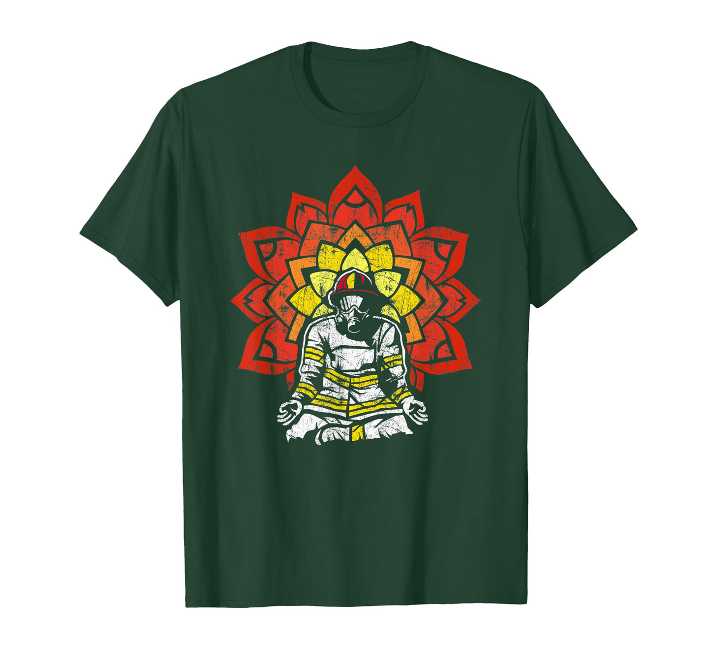 Firefighter Yoga TShirt for a Calm Down Firefighter T-Shirt