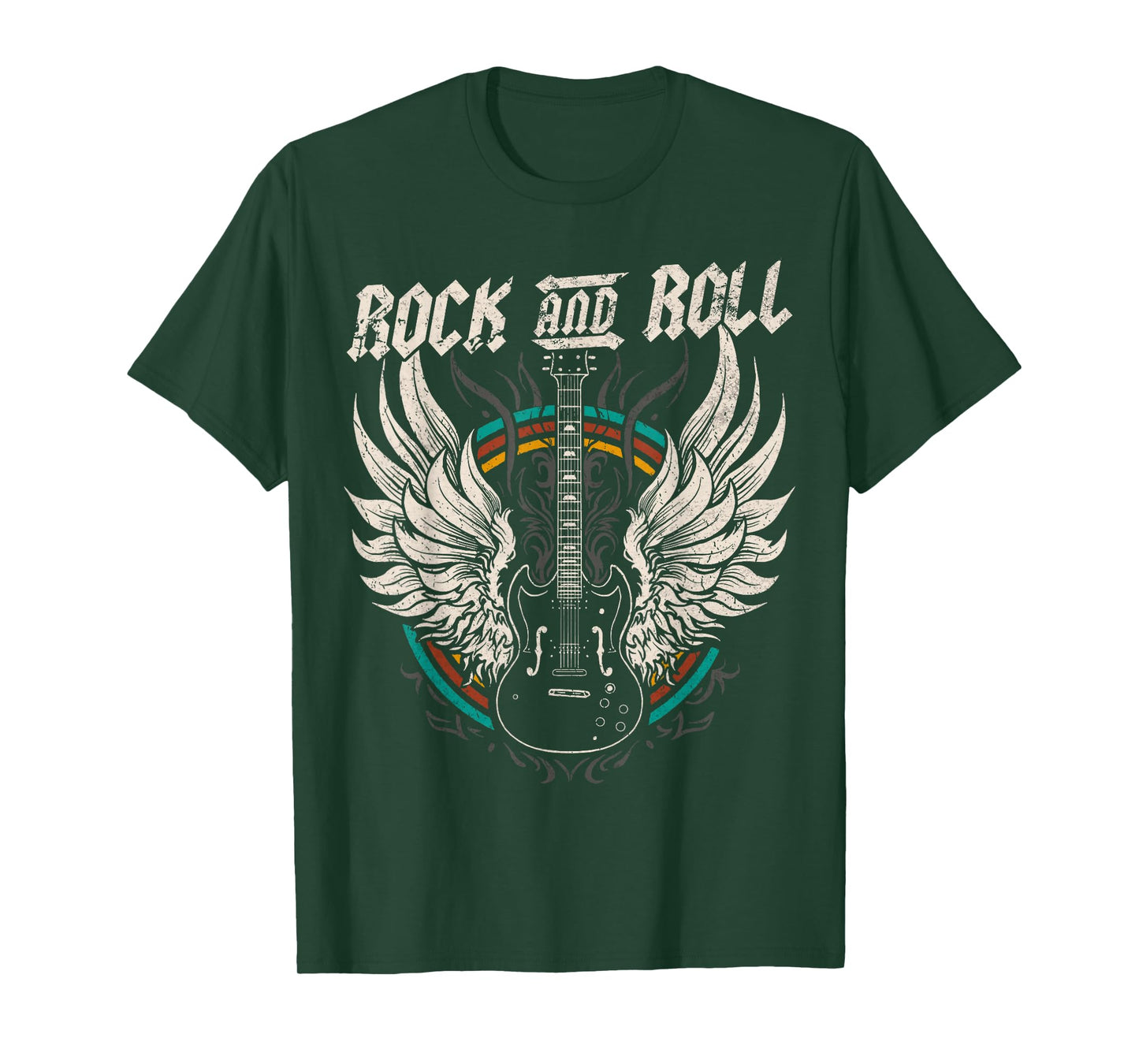 Rock and Roll Guitar Vintage ROCK Music T-Shirt