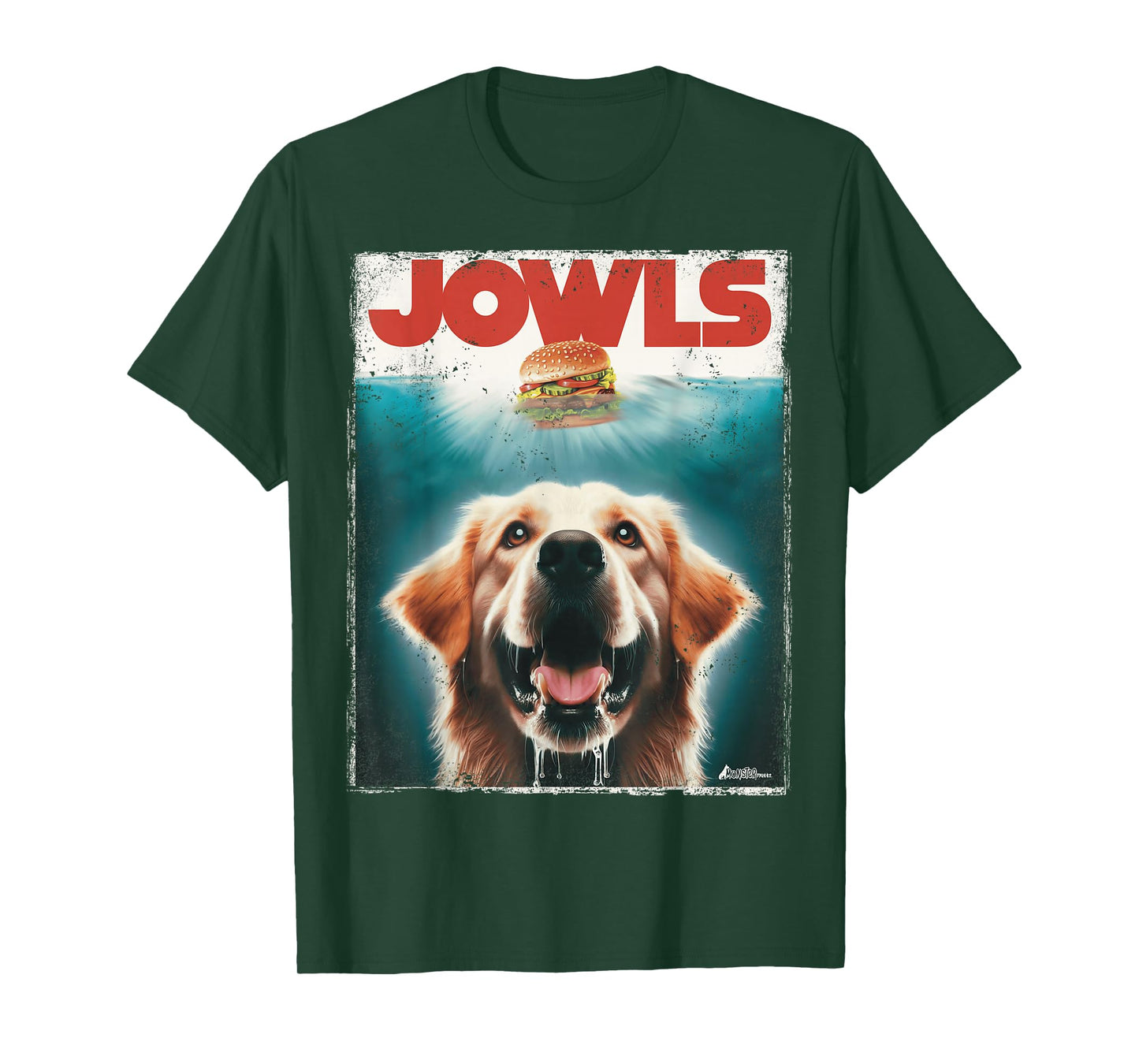 Light Golden Retriever Jowls Top, Paws Cream Lab Dog Mom Dad T-Shirt