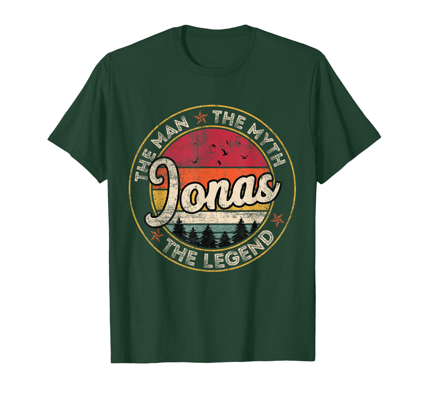 Jonas The Man The Myth The Legend Personalized Name T-Shirt