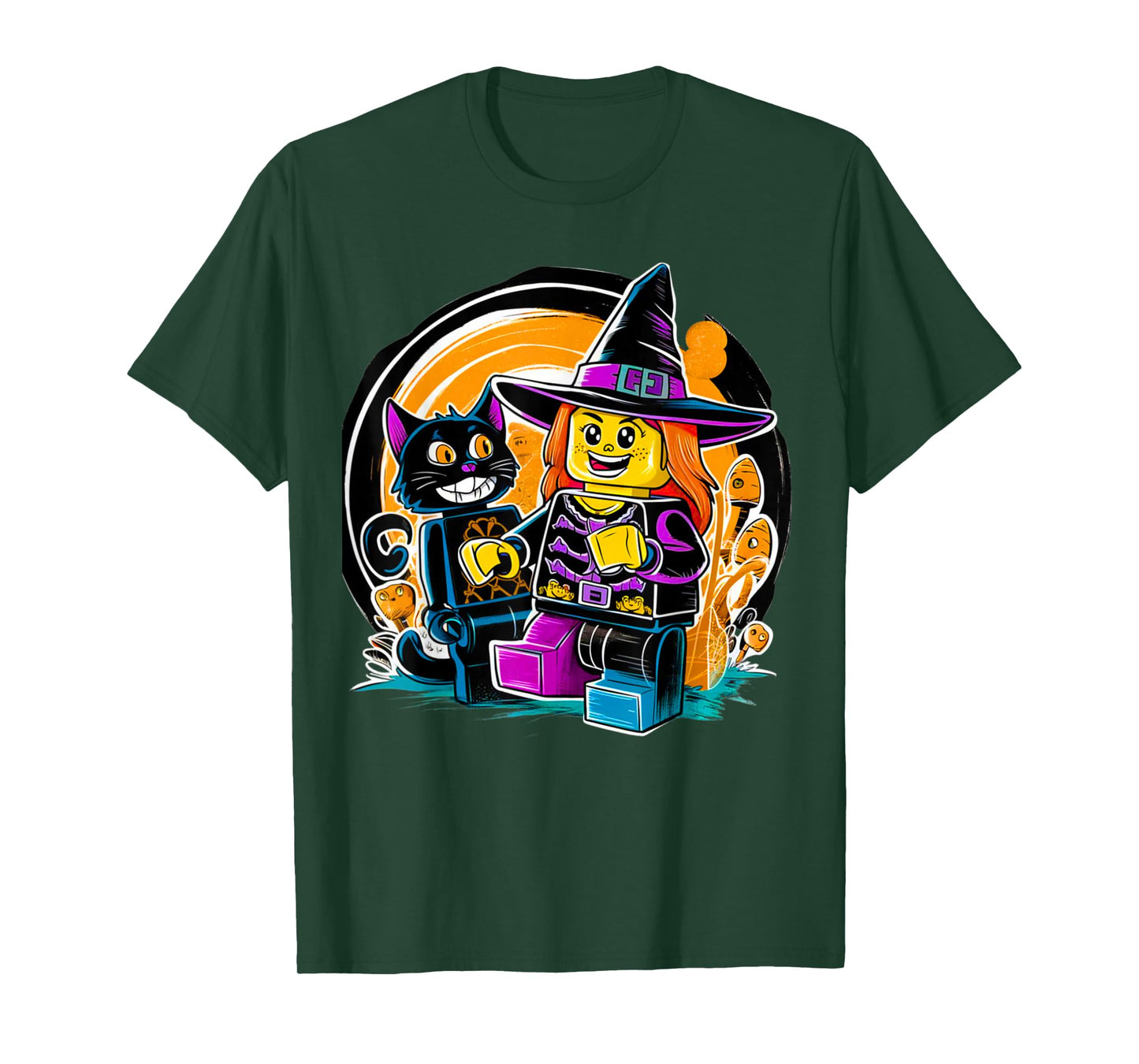 Halloween Master Builder Kids Boy Building Blocks Brick Toys T-Shirt