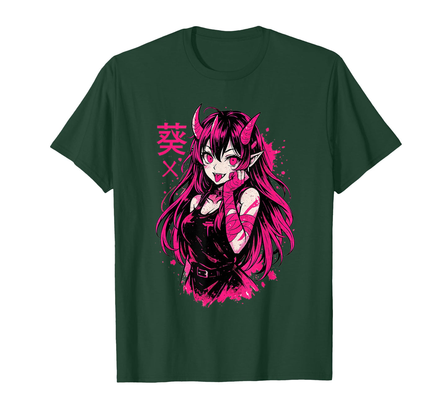 Goth Anime Waifu Kawaii Manga Girl | Creepy Horror Aesthetic T-Shirt