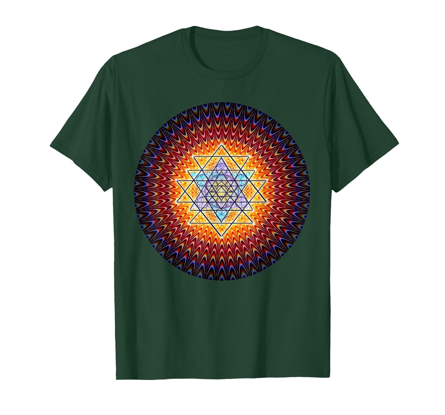 Sacred Sri Yantra Shirt - Mandala Mystical Diagram T-Shirt