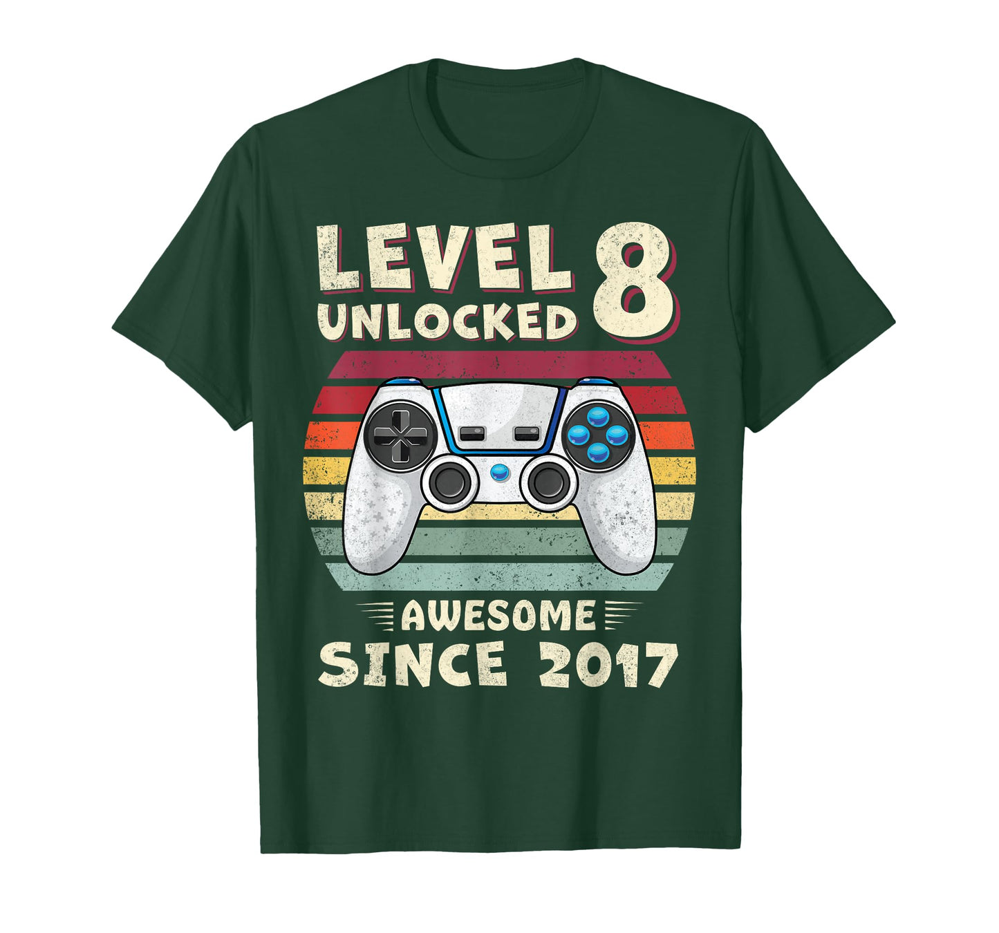 8 Year Old BDay Decorations Son Boy 8yr 2017 8th Birthday T-Shirt
