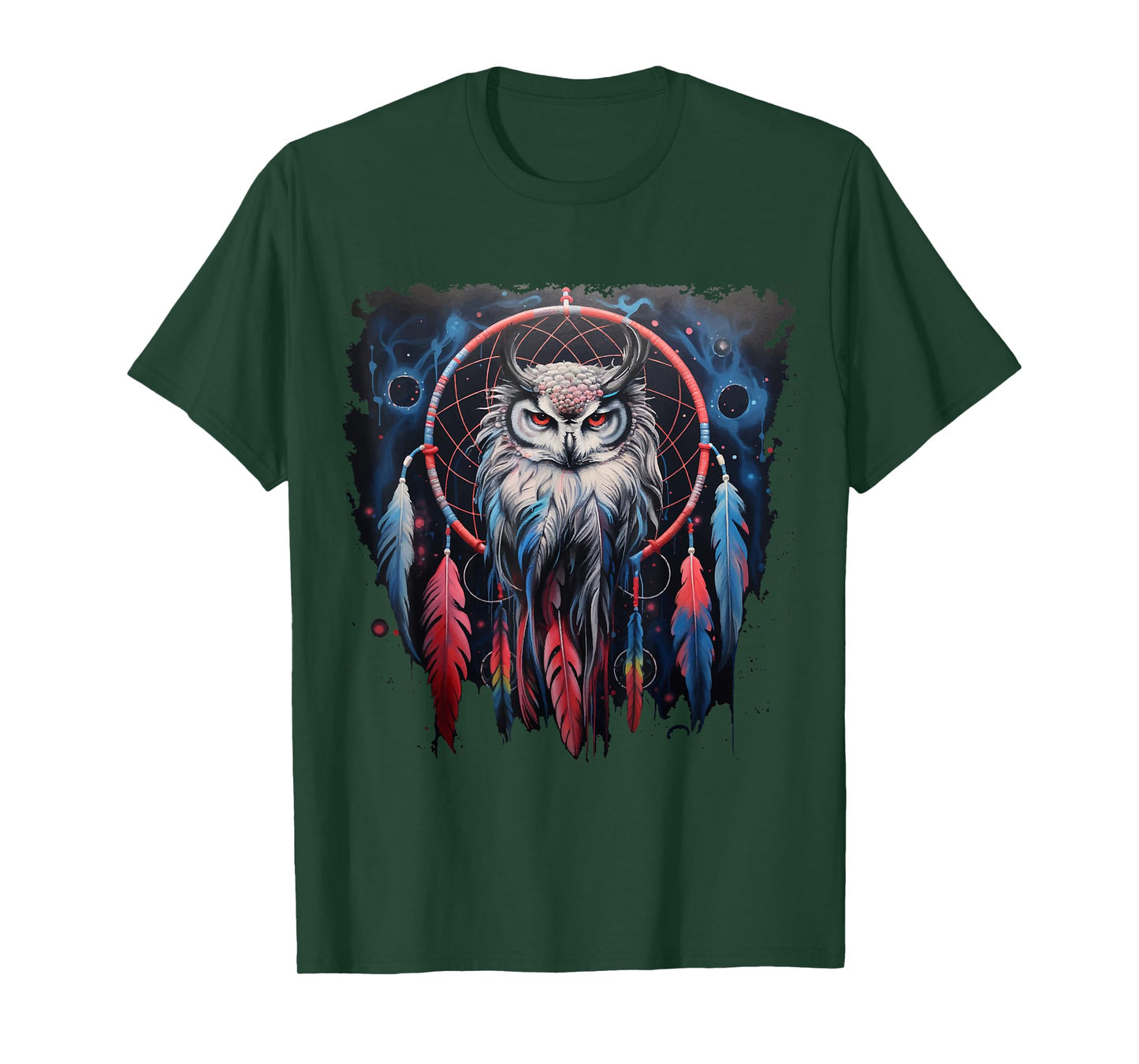 Owl T-Shirt Dream Catcher Spiritual Dream Catcher Owl T-Shirt