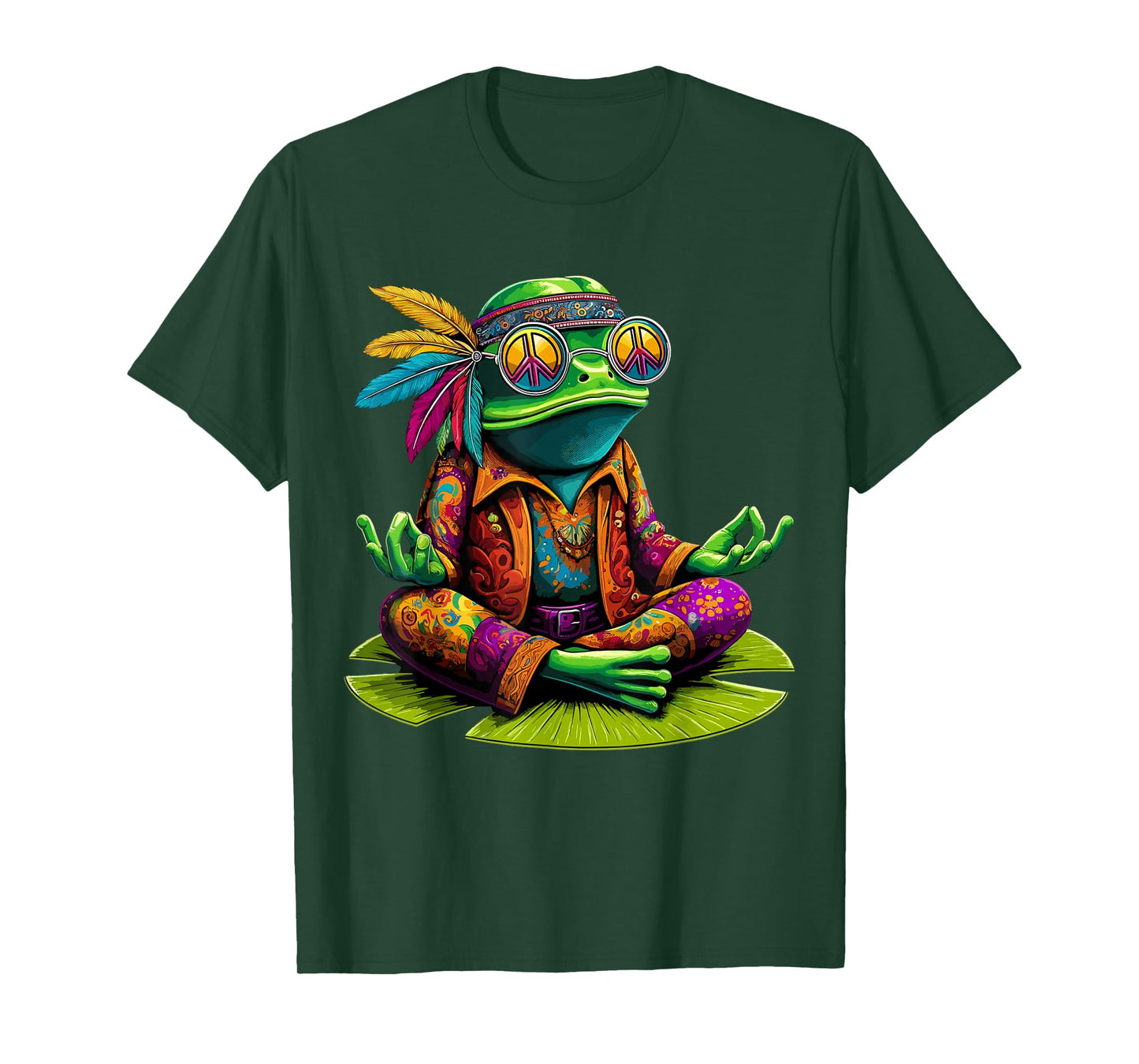 Frog Peace Sign Hippie Frog T-Shirt