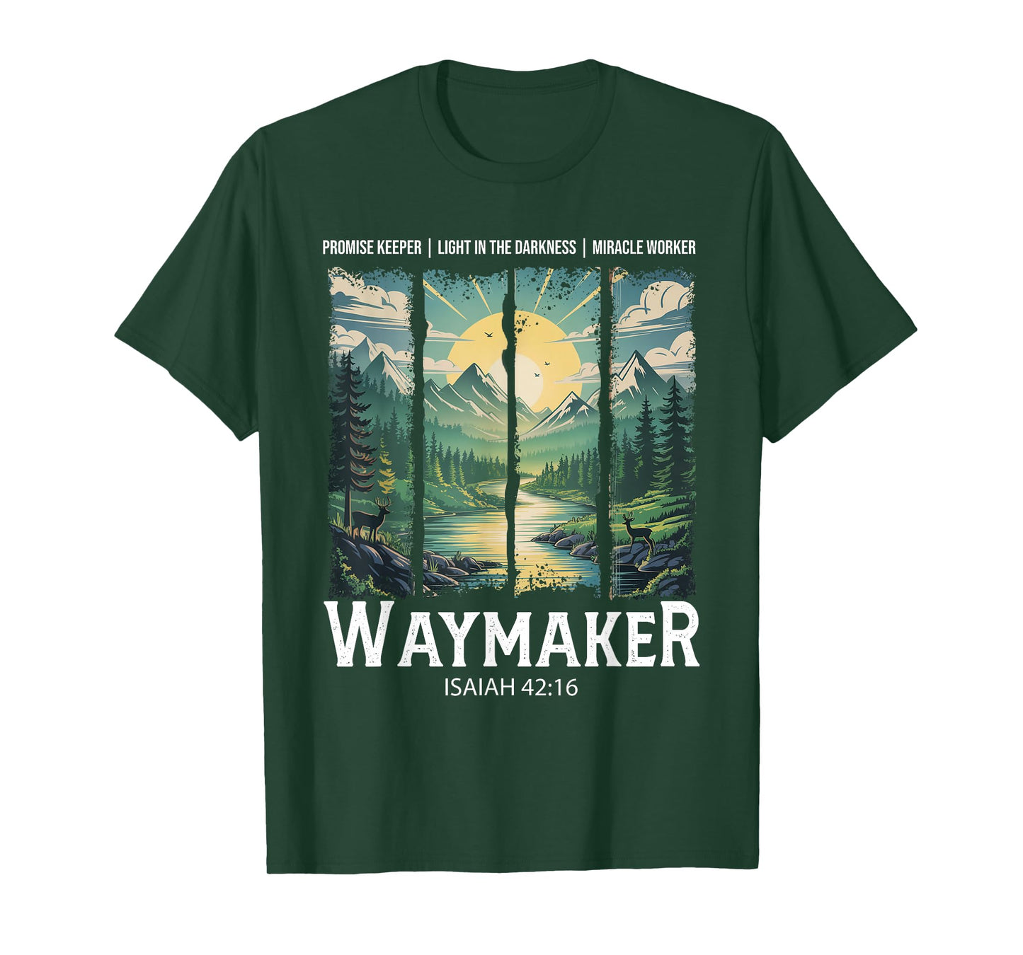 Vintage Waymaker Promise Keeper Miracle Worker Christian T-Shirt