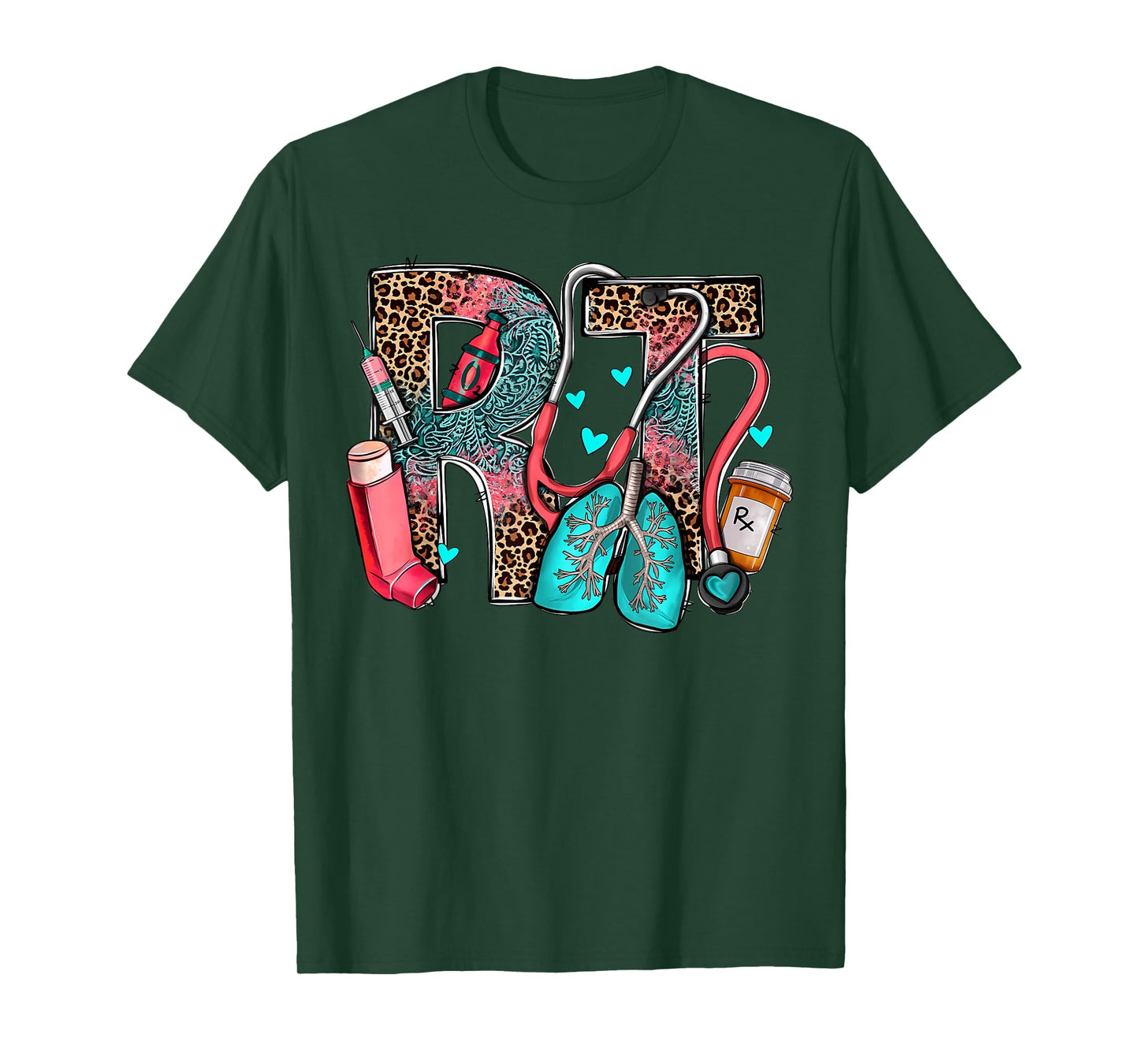 Rt Respiratory Therapist Stethoscope Nurse Western Nursing T-Shirt