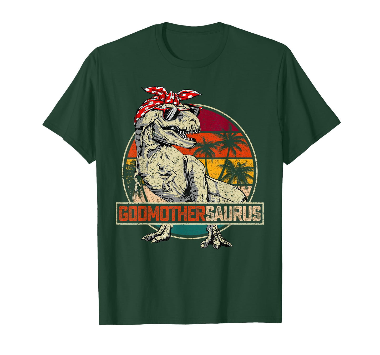 Godmothersaurus T Rex Dinosaur Godmother Saurus Family Match T-Shirt
