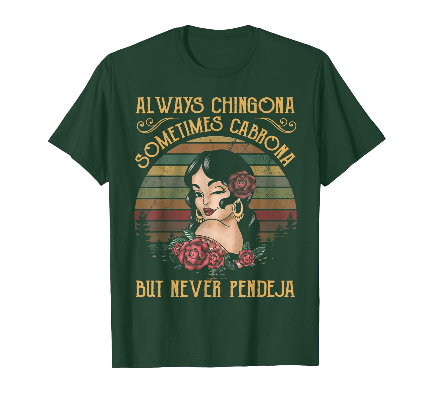 Always Chingona Sometimes Cabrona Black Women's Yoga T-Shirt
