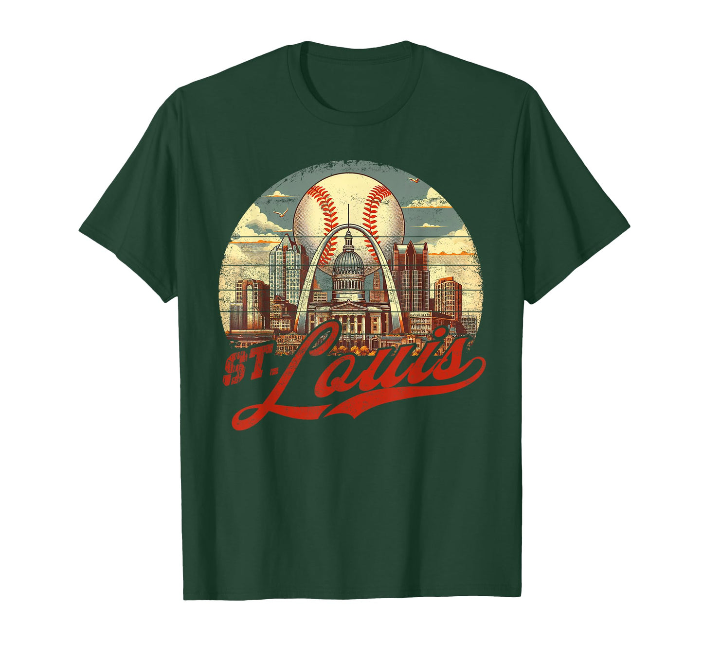 St. Louis Retro Baseball Lover Game Day Men Boys Girls T-Shirt