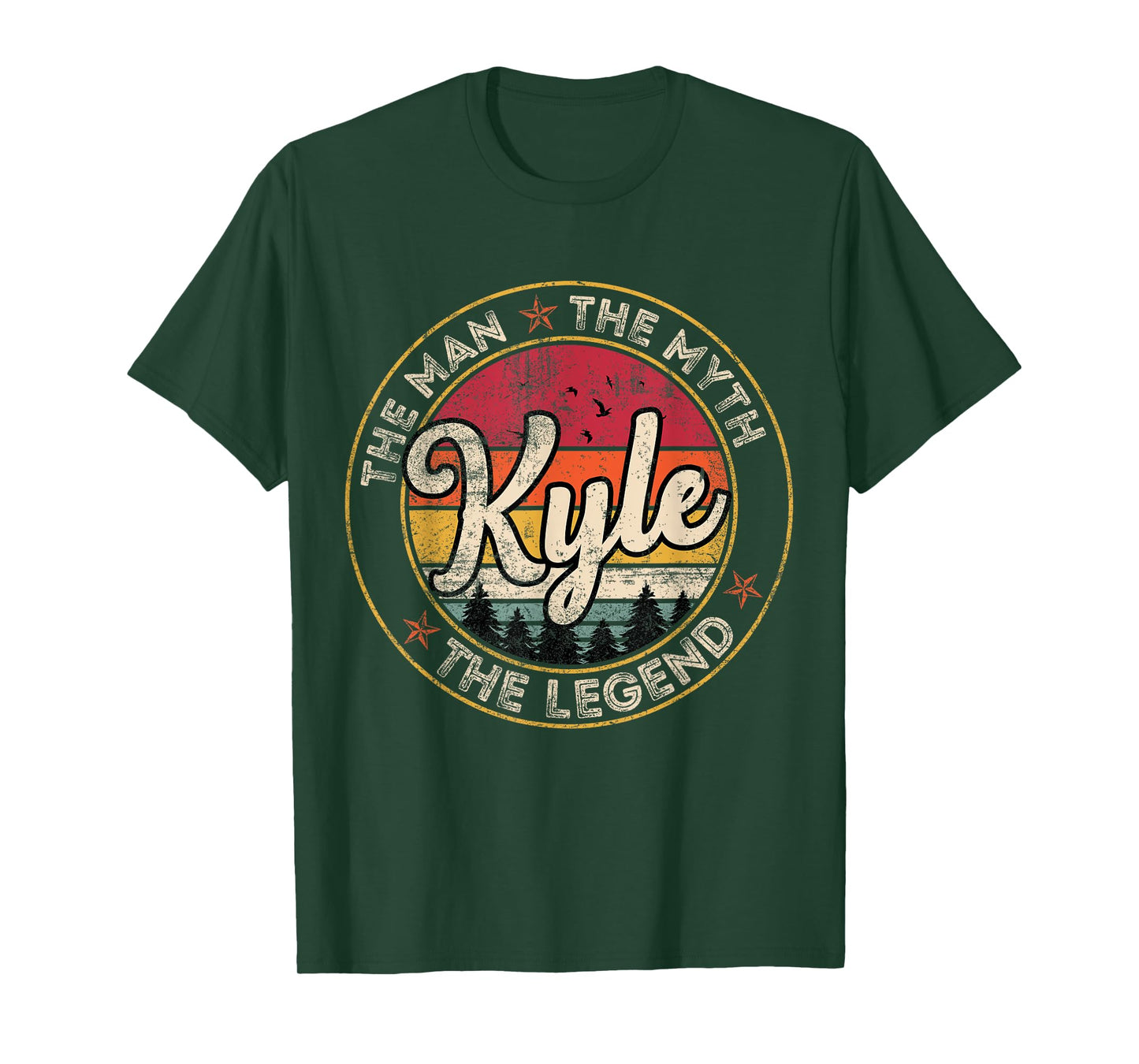 Kyle The Man The Myth The Legend Personalized Name T-Shirt