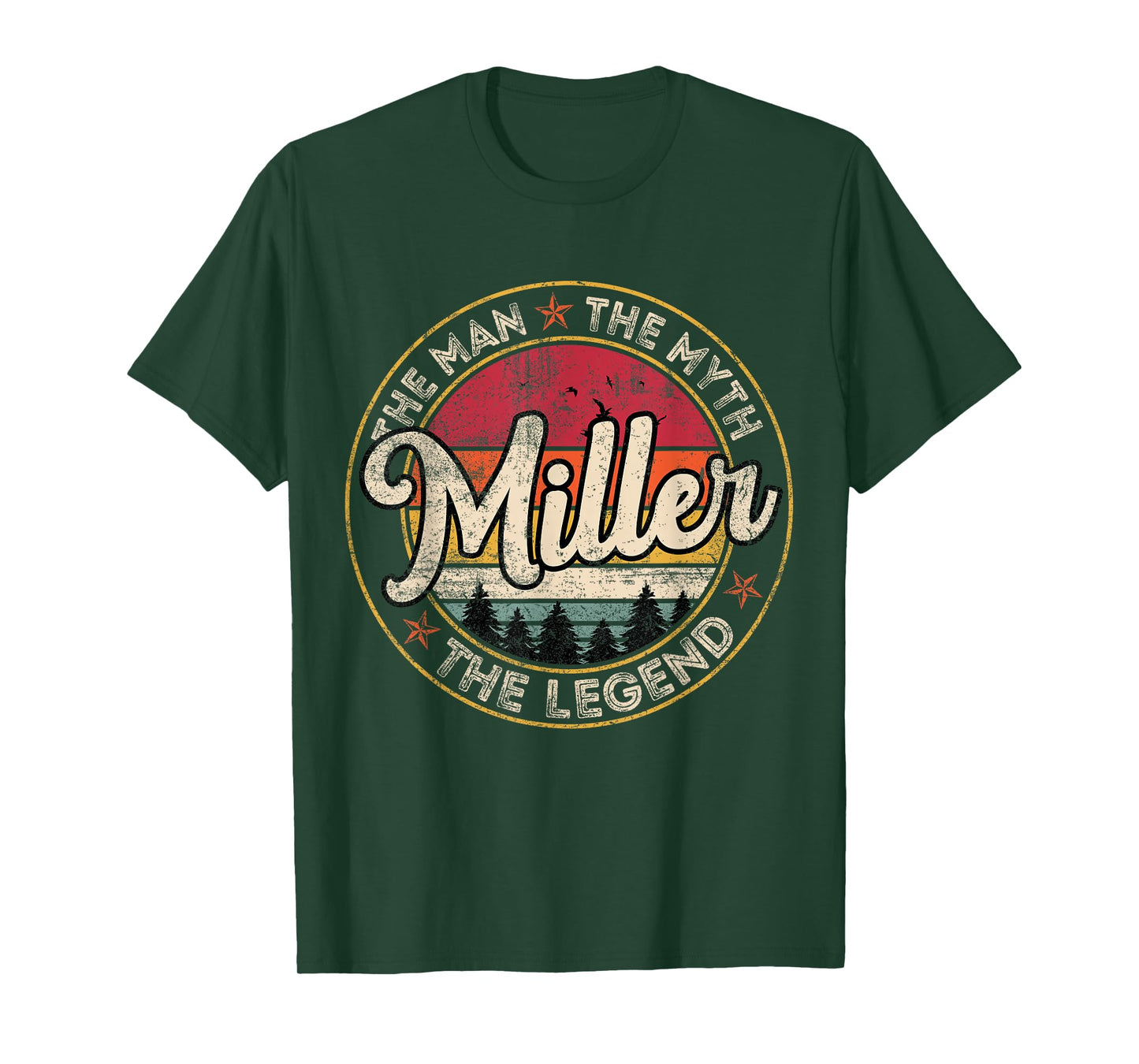Miller The Man The Myth The Legend Personalized Name T-Shirt