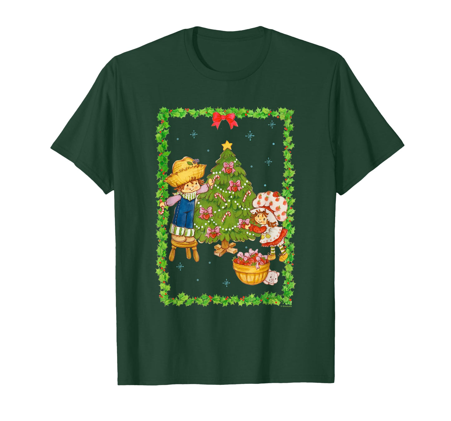 Strawberry Shortcake Huckleberry Pie Christmas Tree Poster T-Shirt