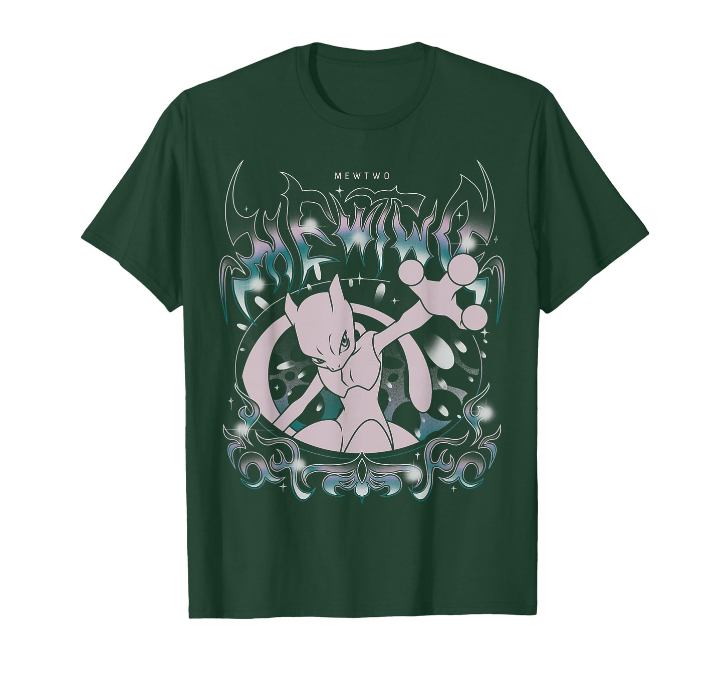 Pokémon - Mewtwo Grunge Oversized T-Shirt