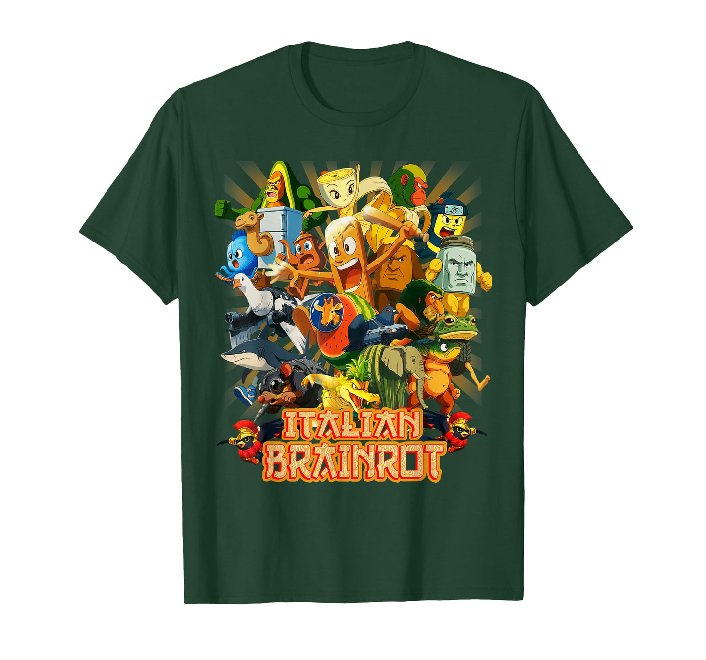 All Brainrot Italian Anime Cute Friends for Teens Kids Youth T-Shirt