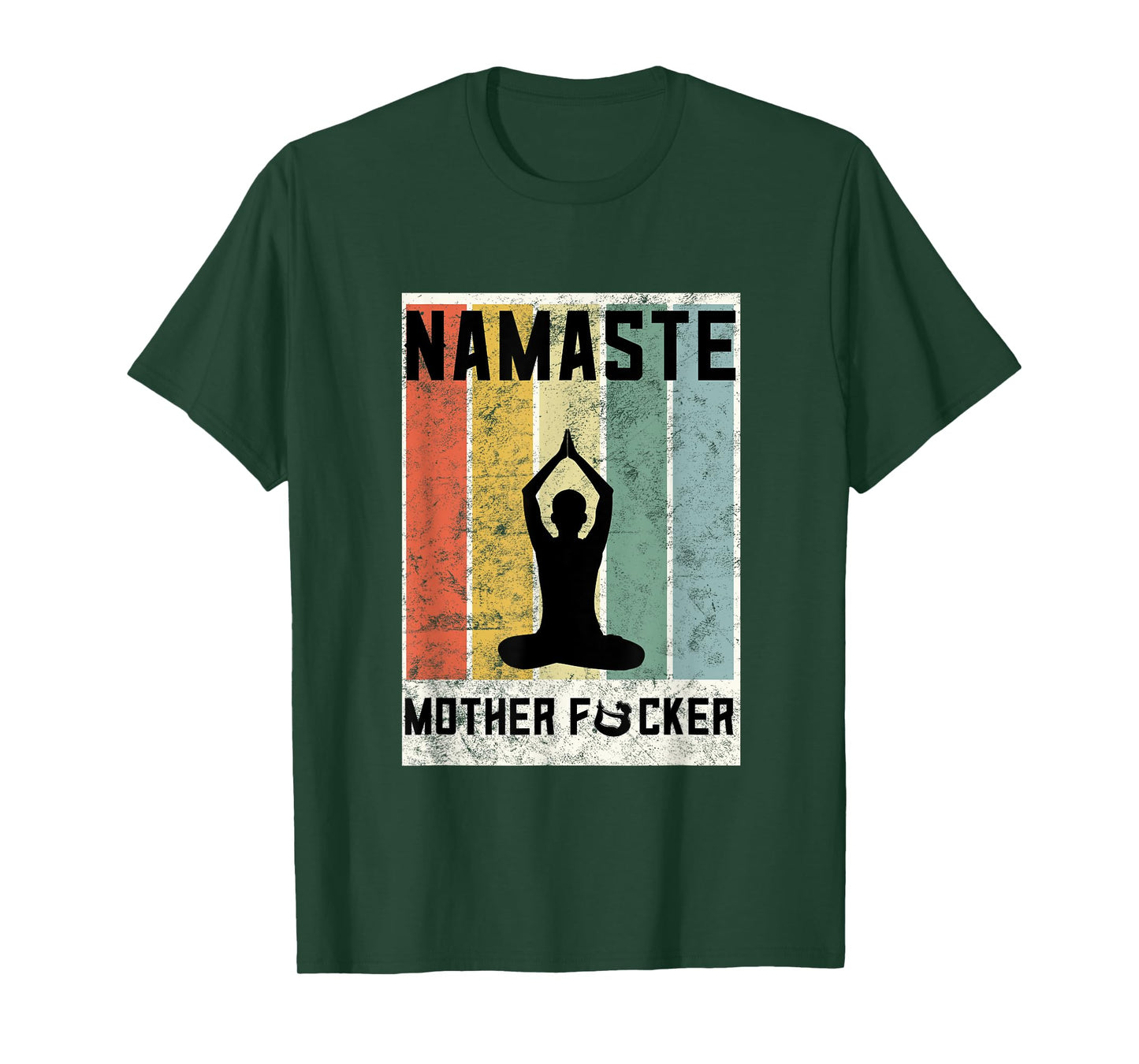 Retro Yoga Lovers Gift Ideas Namaste Mother F Let That Shit T-Shirt