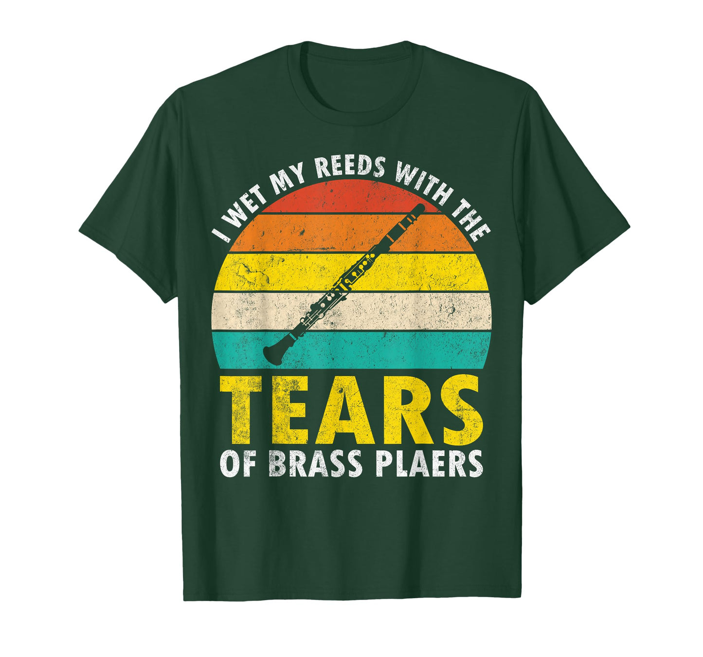 Clarinet Vintage I Wet My Reeds With Tears Of Brass Players T-Shirt