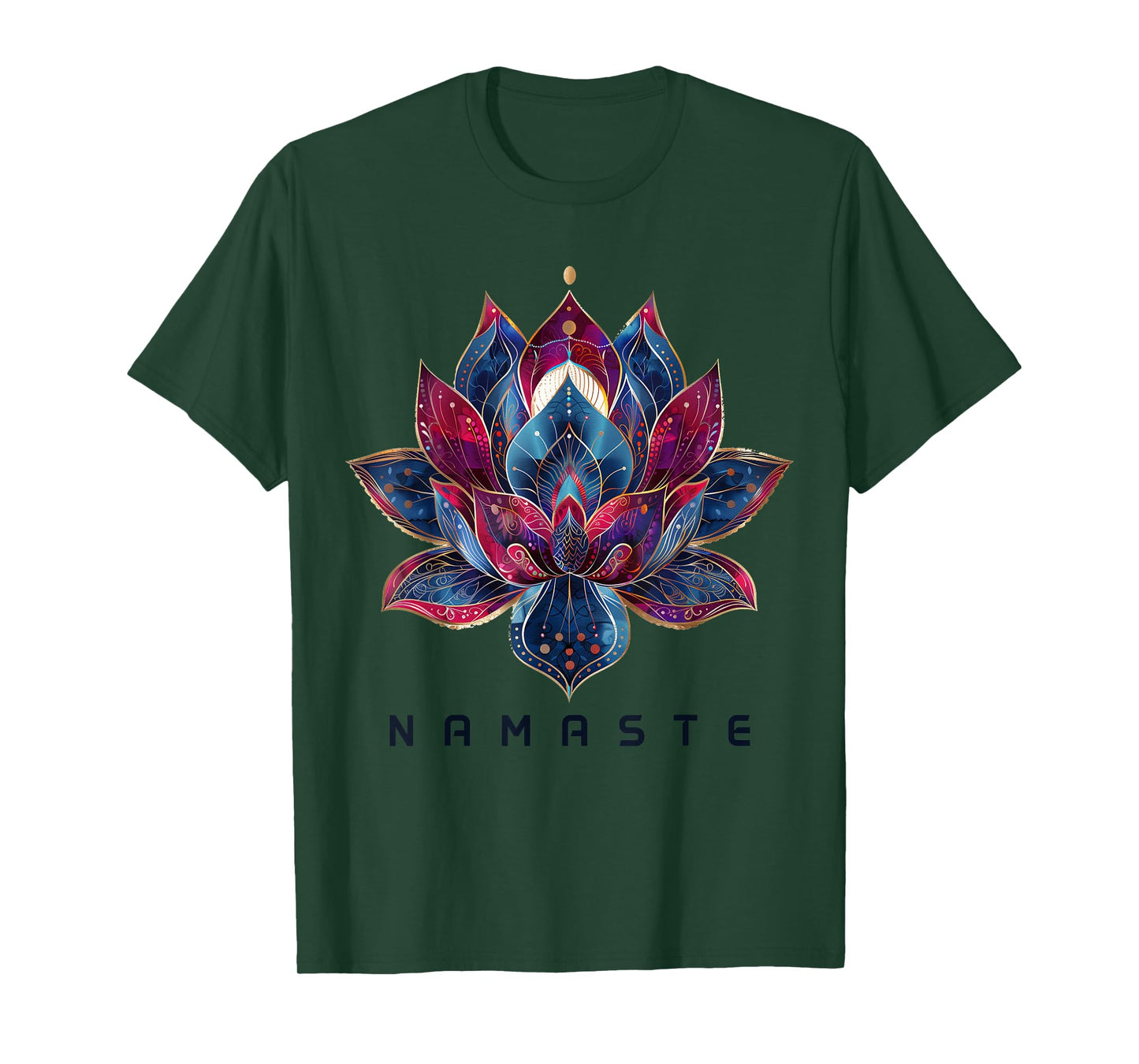 Yoga Namaste Lotus Flower Zen Buddhism Buddhist Buddha T-Shirt