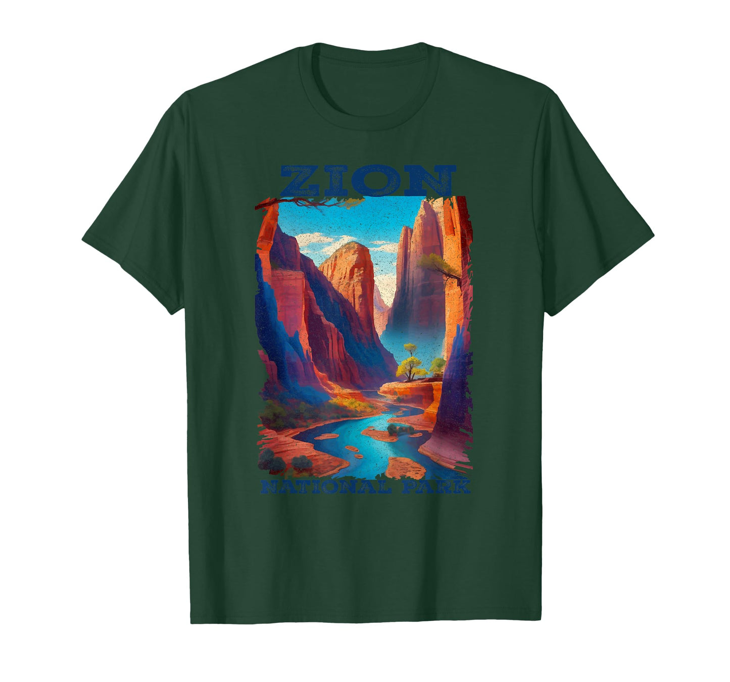 Zion National Park Utah Vintage The Narrows Vintage T-Shirt