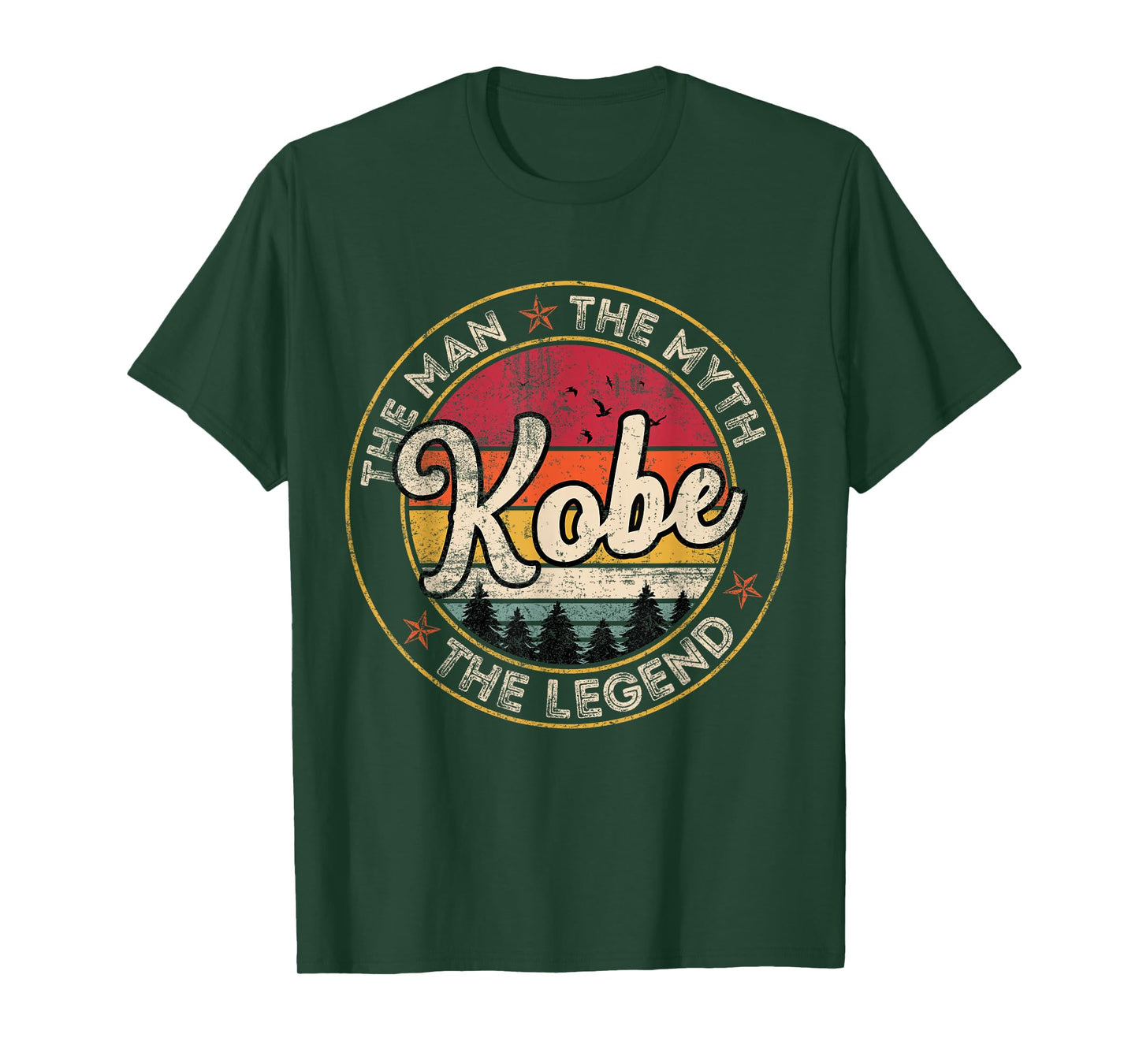 Kobe The Man The Myth The Legend Personalized Name T-Shirt
