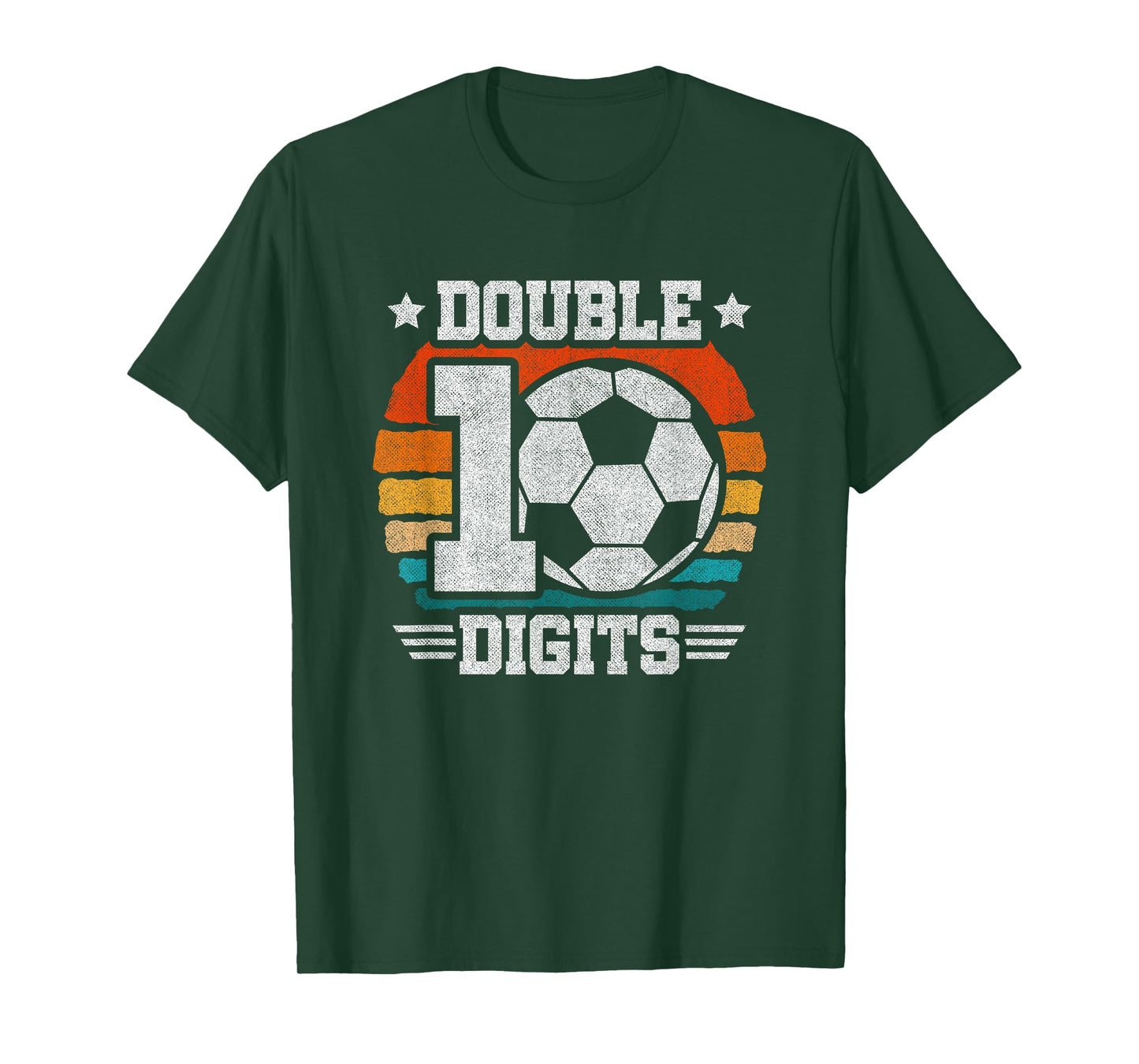 Soccer Birthday - Double Digits 10 Year Old - 10th Birthday T-Shirt