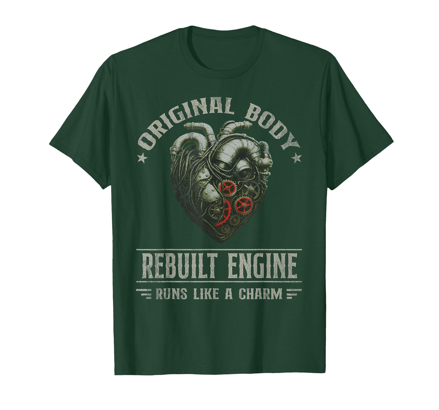 Vintage Open Heart Surgery Transplant Recovery Mens Womens T-Shirt