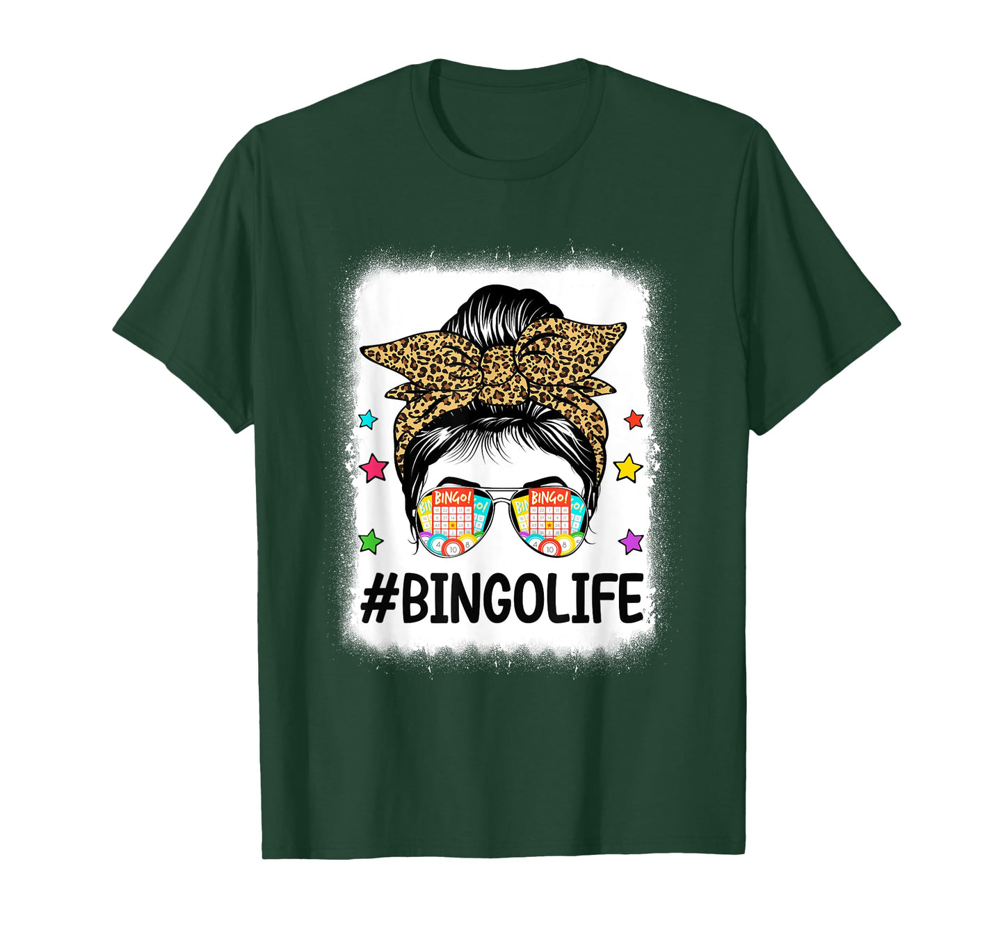 Funny Bingo Life Bingo Messy Buns Gambling Womens Bingo T-Shirt