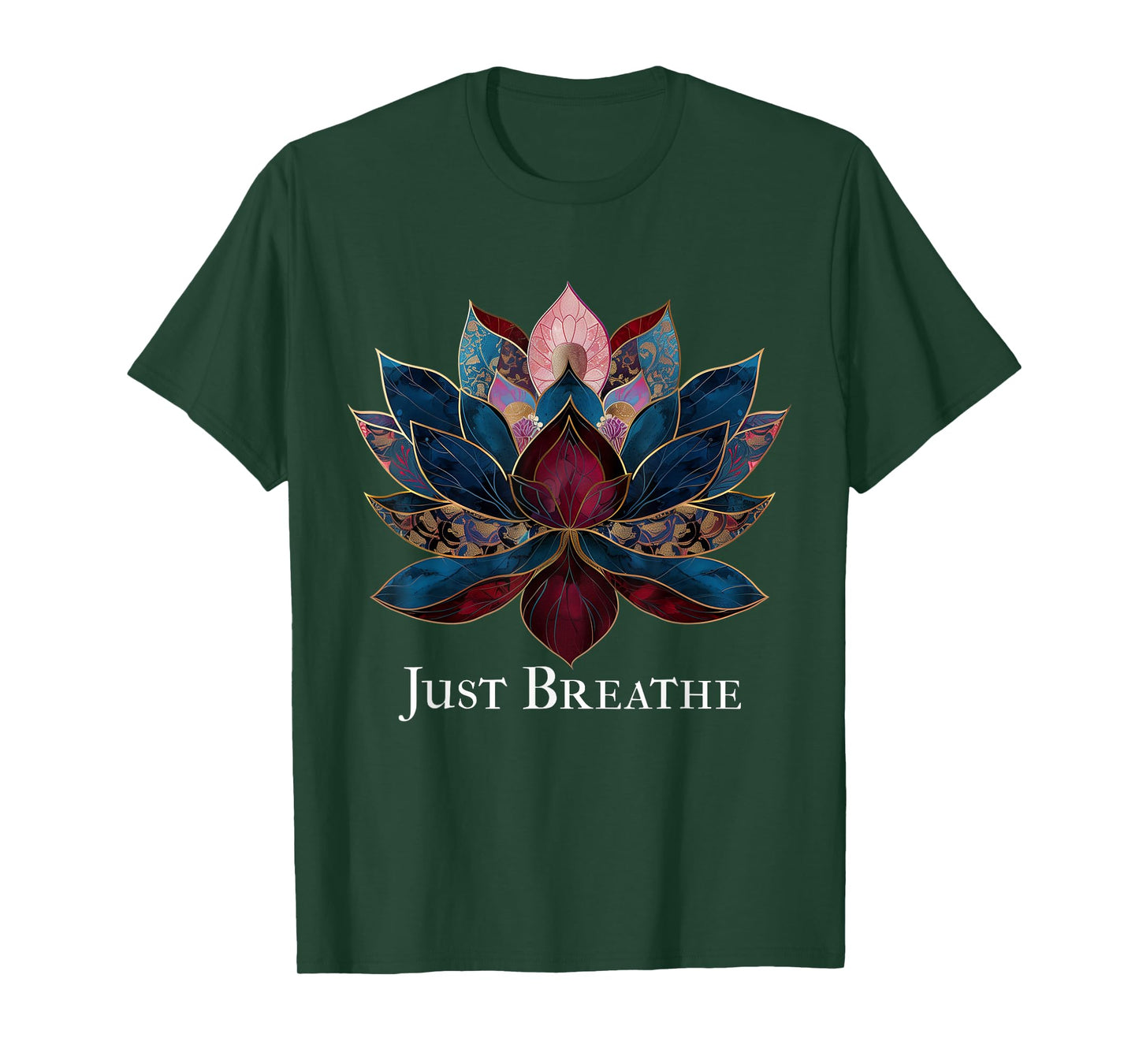 Yoga Lotus Flower Zen Buddhism Buddhist Buddha Meditation T-Shirt
