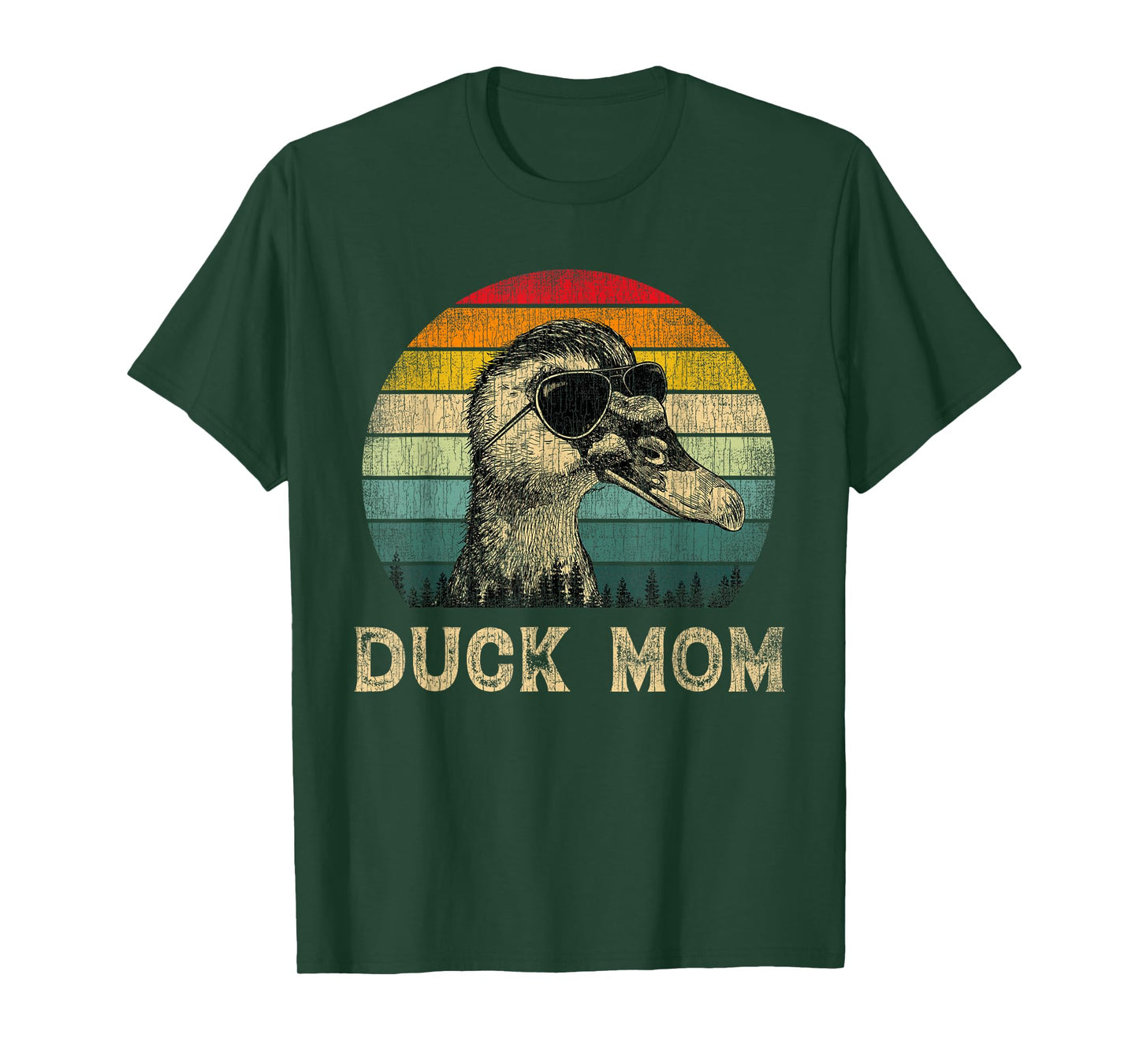 Vintage Duck Mom Duck Lovers Mommy Mother's Day T-Shirt