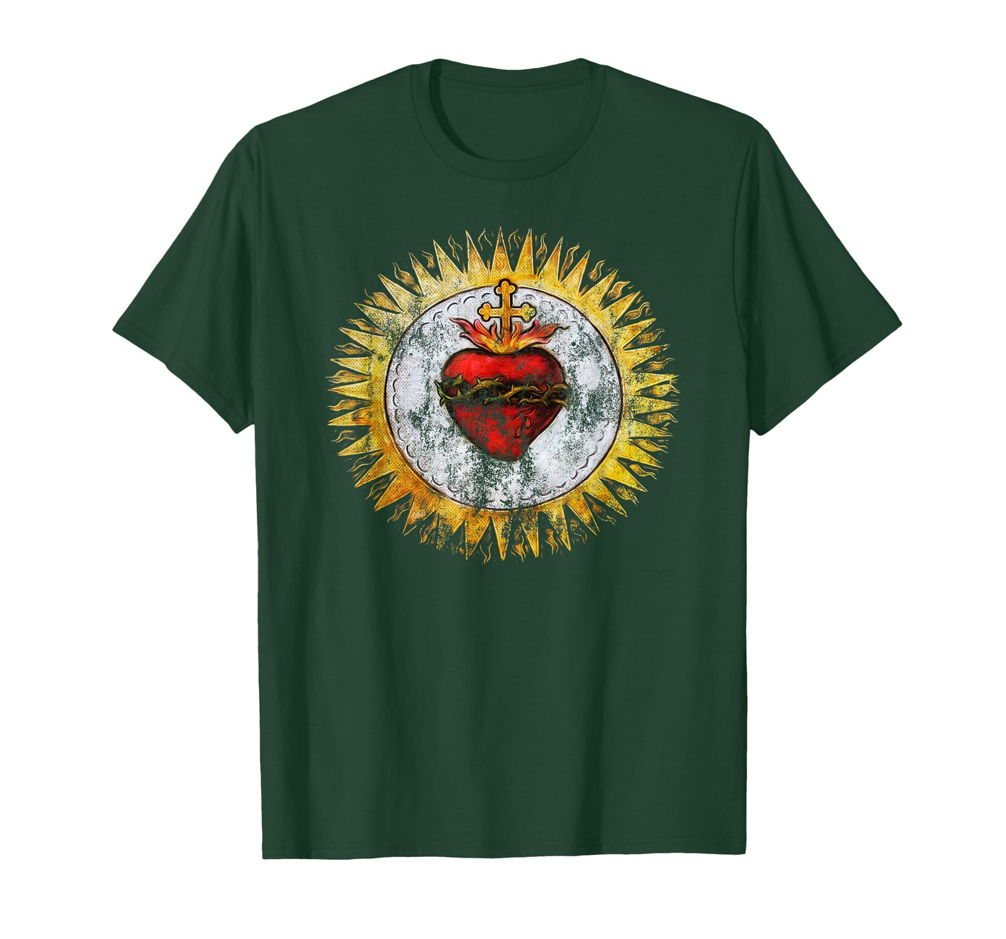 Sacred Heart of Jesus Christ Vintage Christian T-Shirt T-Shirt