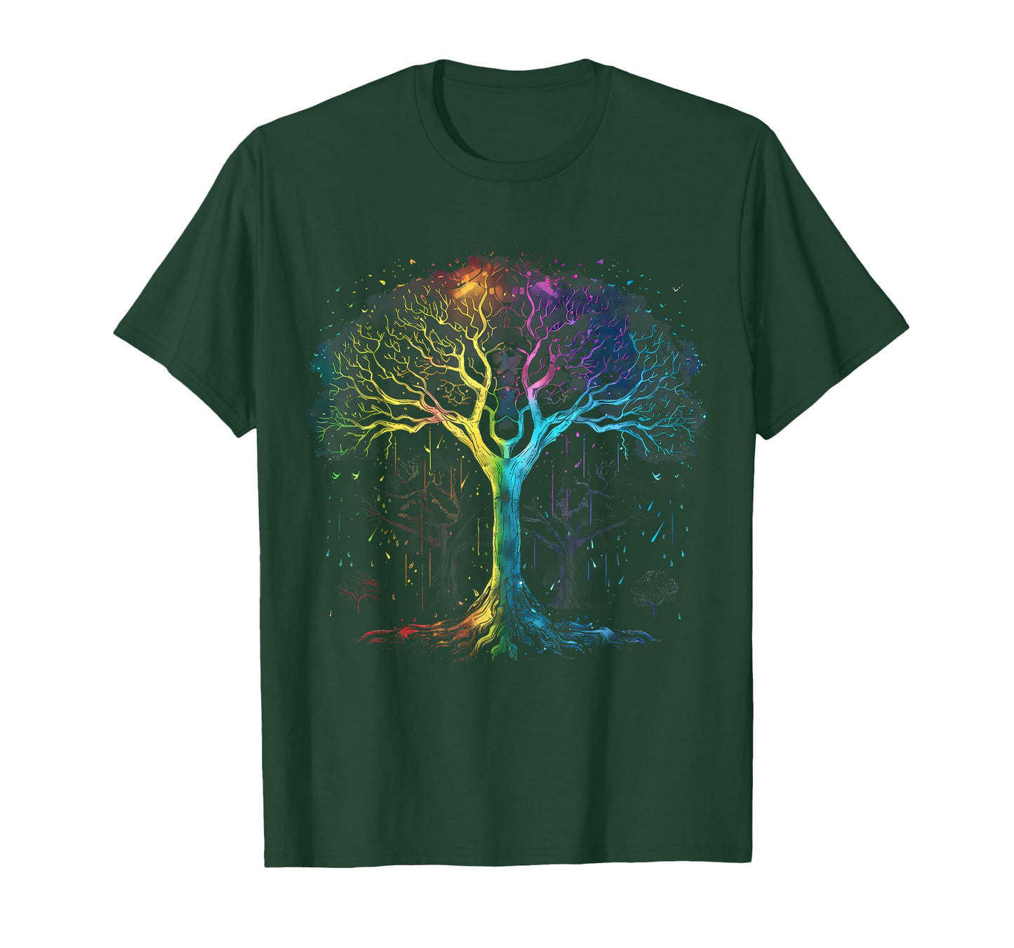 Tree of Life Yggdrasil Rainbow Tree T-Shirt