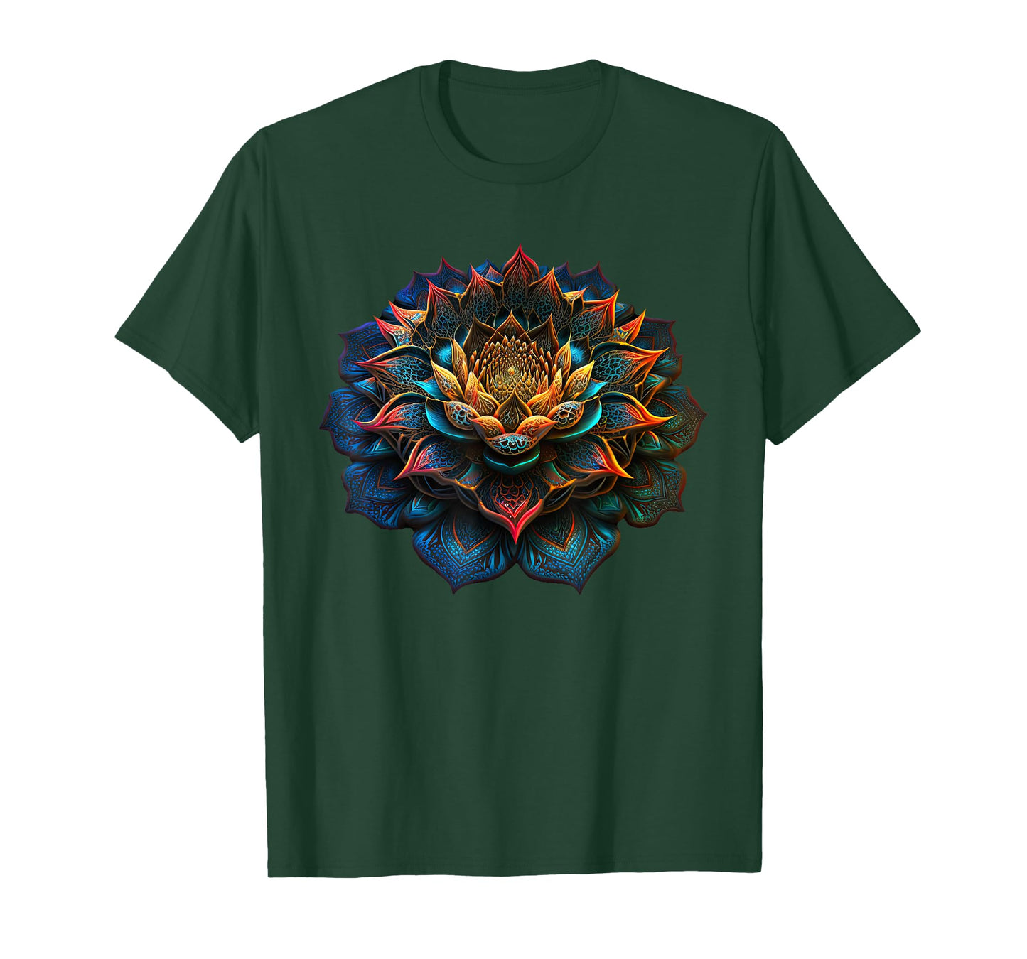 Lotus Flower Yoga Zen Bohemian Namaste Meditation.. T-Shirt
