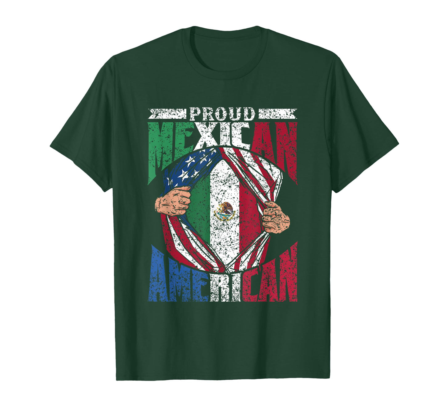 Proud Mexican American America Mexico Usa Mexican American T-Shirt
