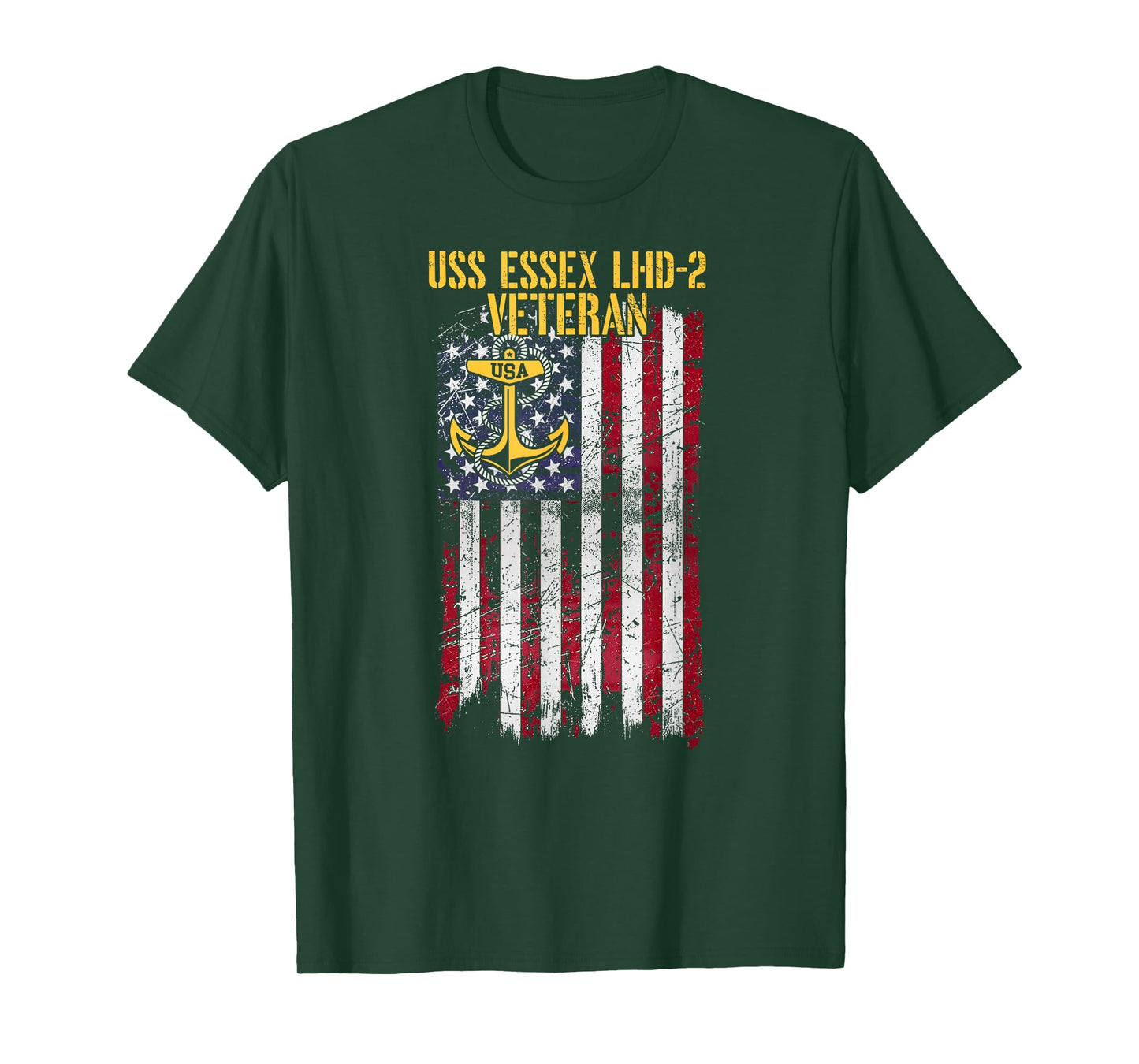 USS Essex LHD-2 Amphibious Assault Ship Veteran T-Shirt