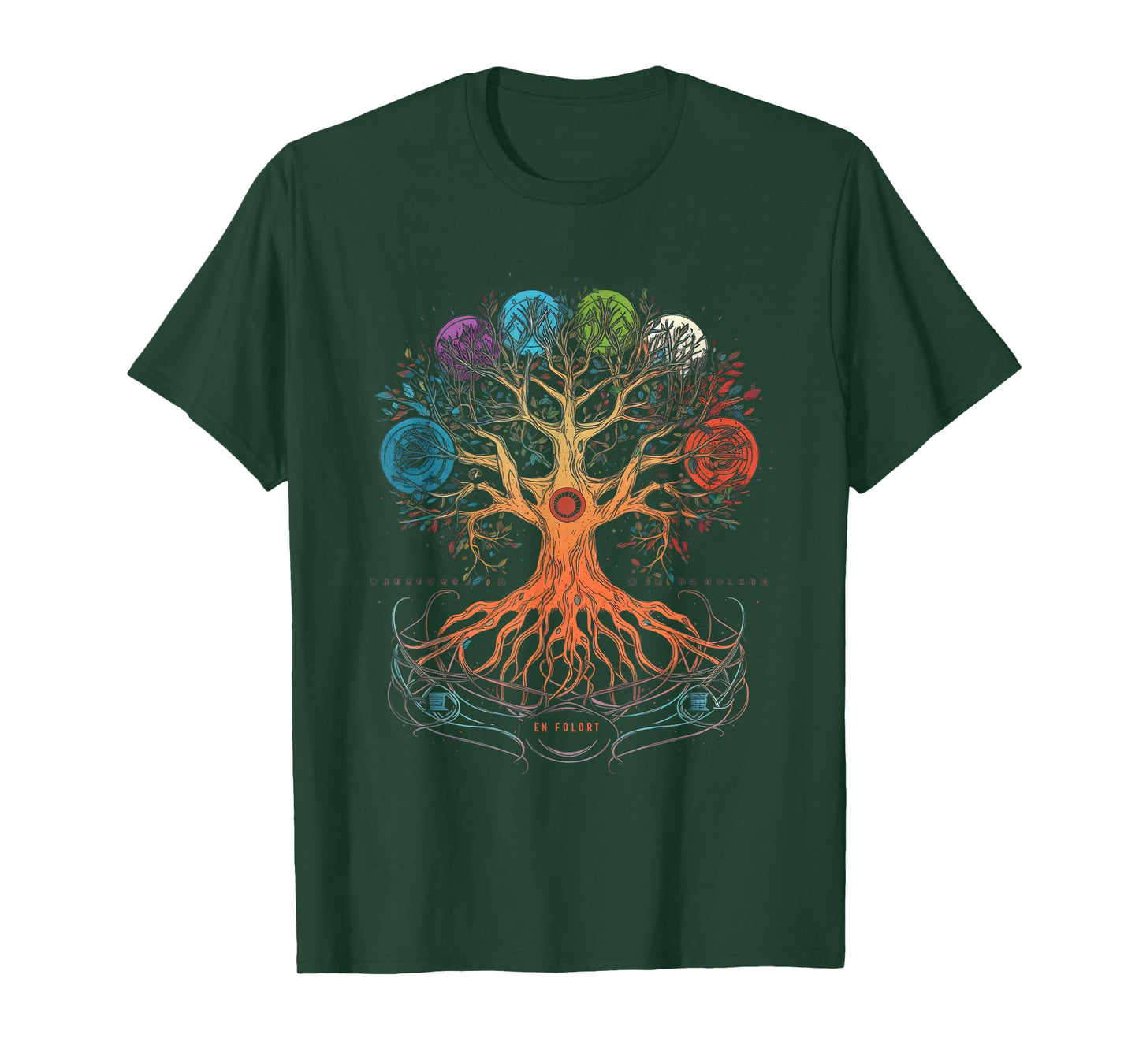 Yggdrasil Tree of Life with Moon Phases T-Shirt