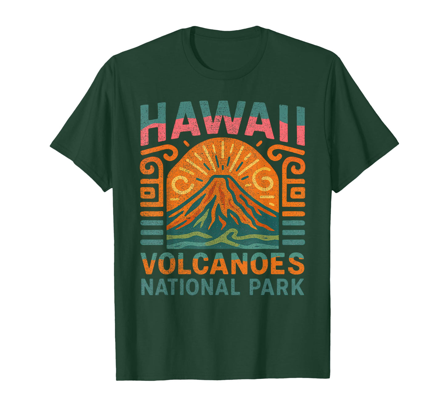 Vintage Hawaii Volcanoes National Park Retro T-Shirt