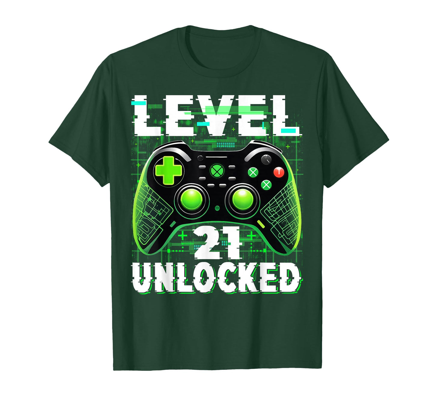Level 21 Unlocked Shirt Funny Video Gamer Geek 21st Birthday T-Shirt
