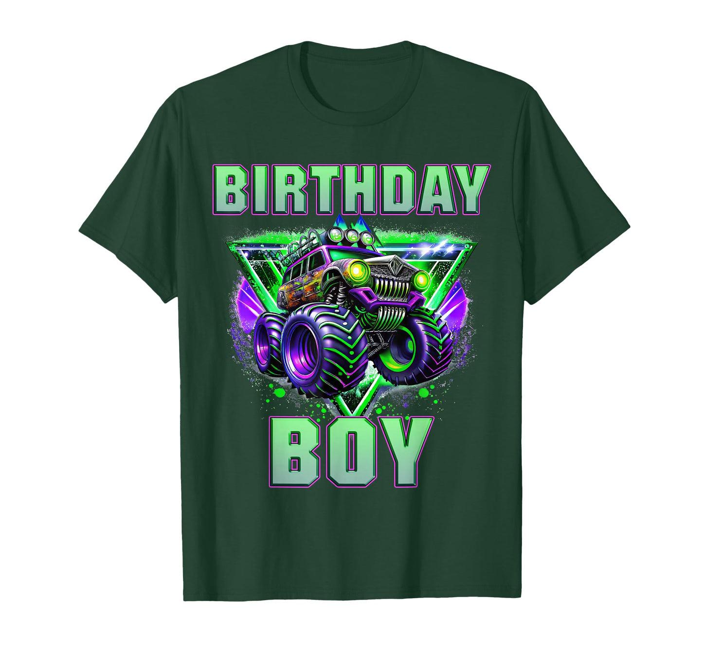 Birthday Boy Monster Truck Are My Jam Shirt Bday Party Kids T-Shirt