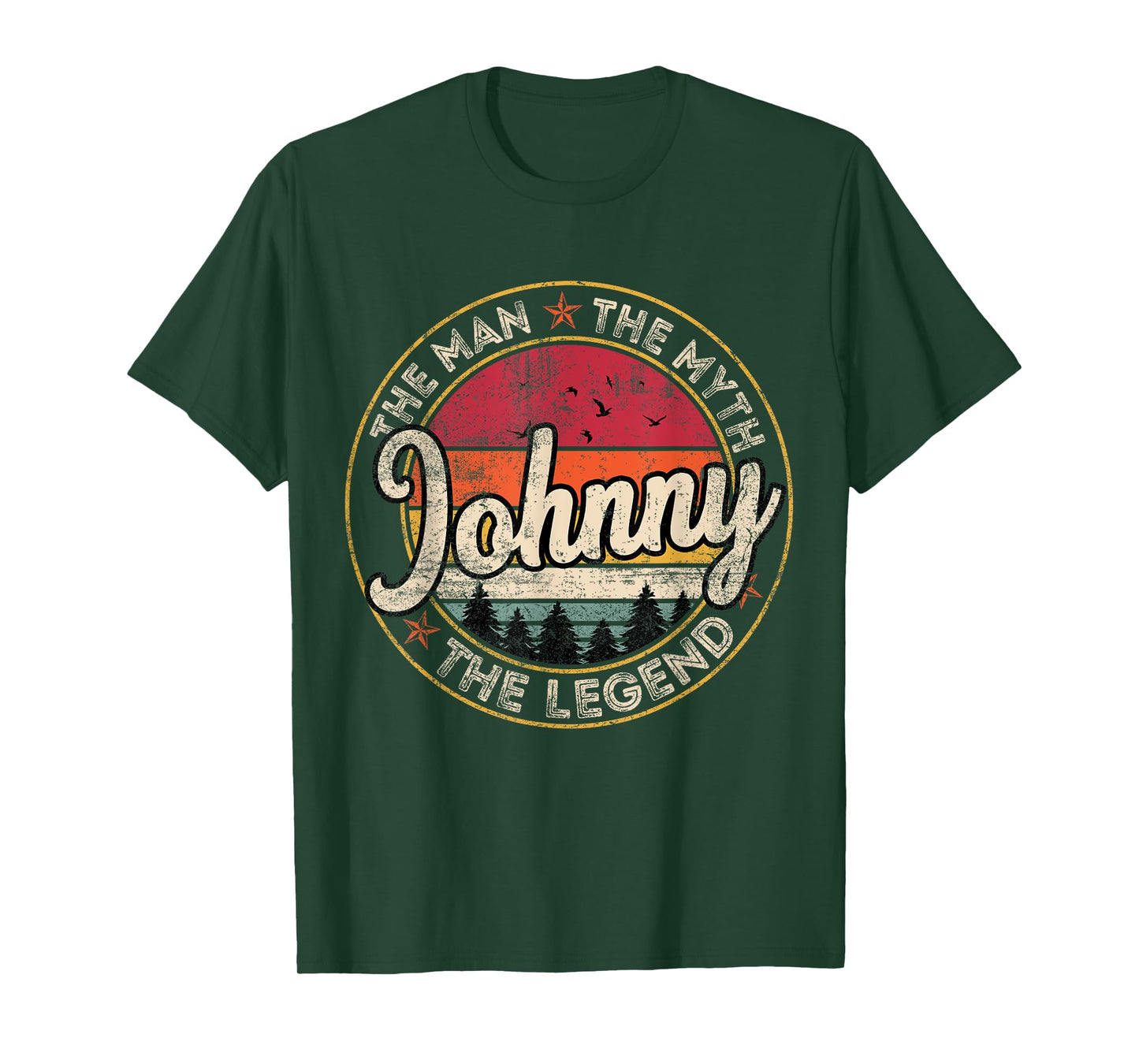 Johnny The Man The Myth The Legend Personalized Name T-Shirt